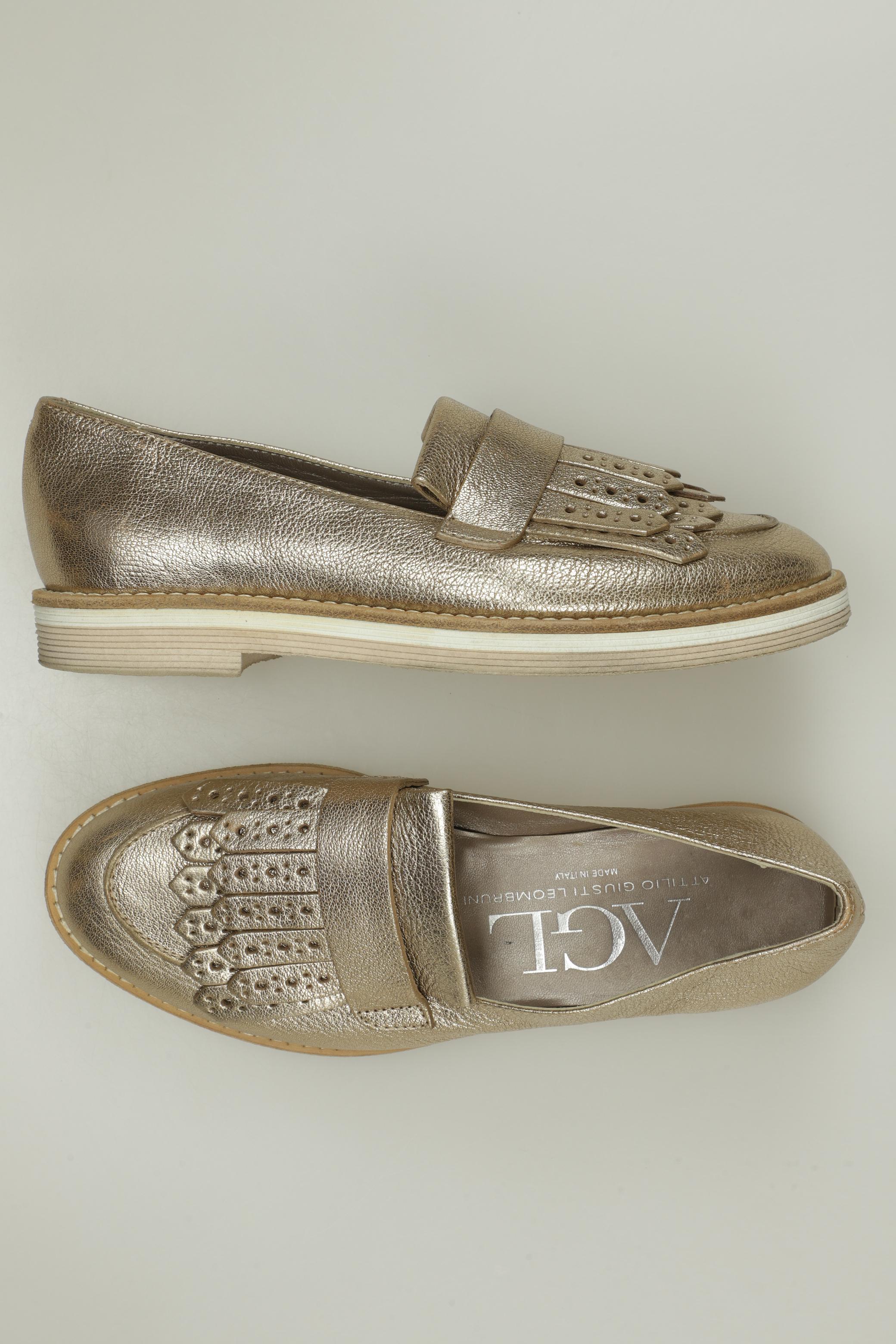 

AGL Attilio Giusti Leombruni Damen Halbschuh, gold, Gr. 37