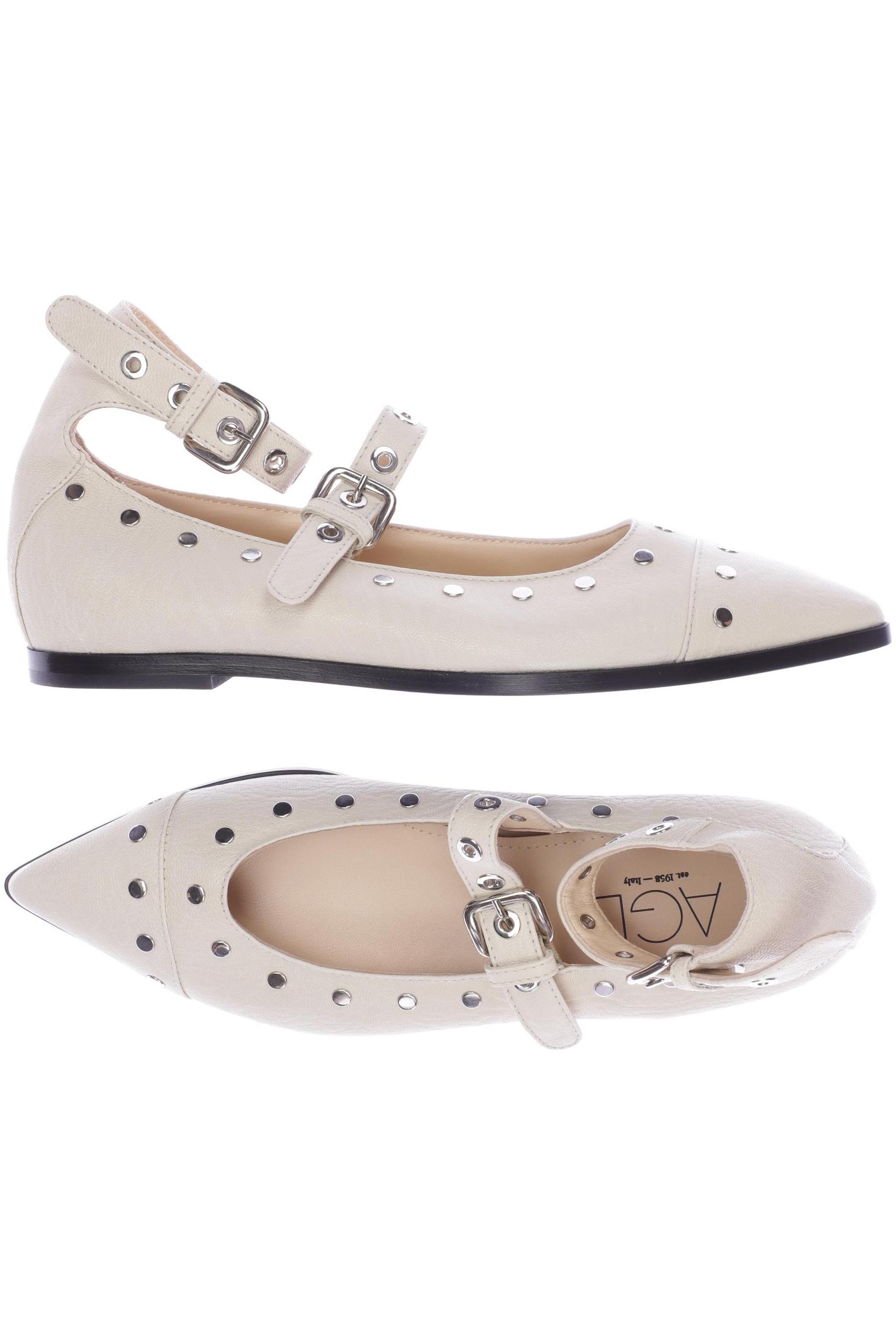 

AGL Attilio Giusti Leombruni Damen Ballerinas, cremeweiß