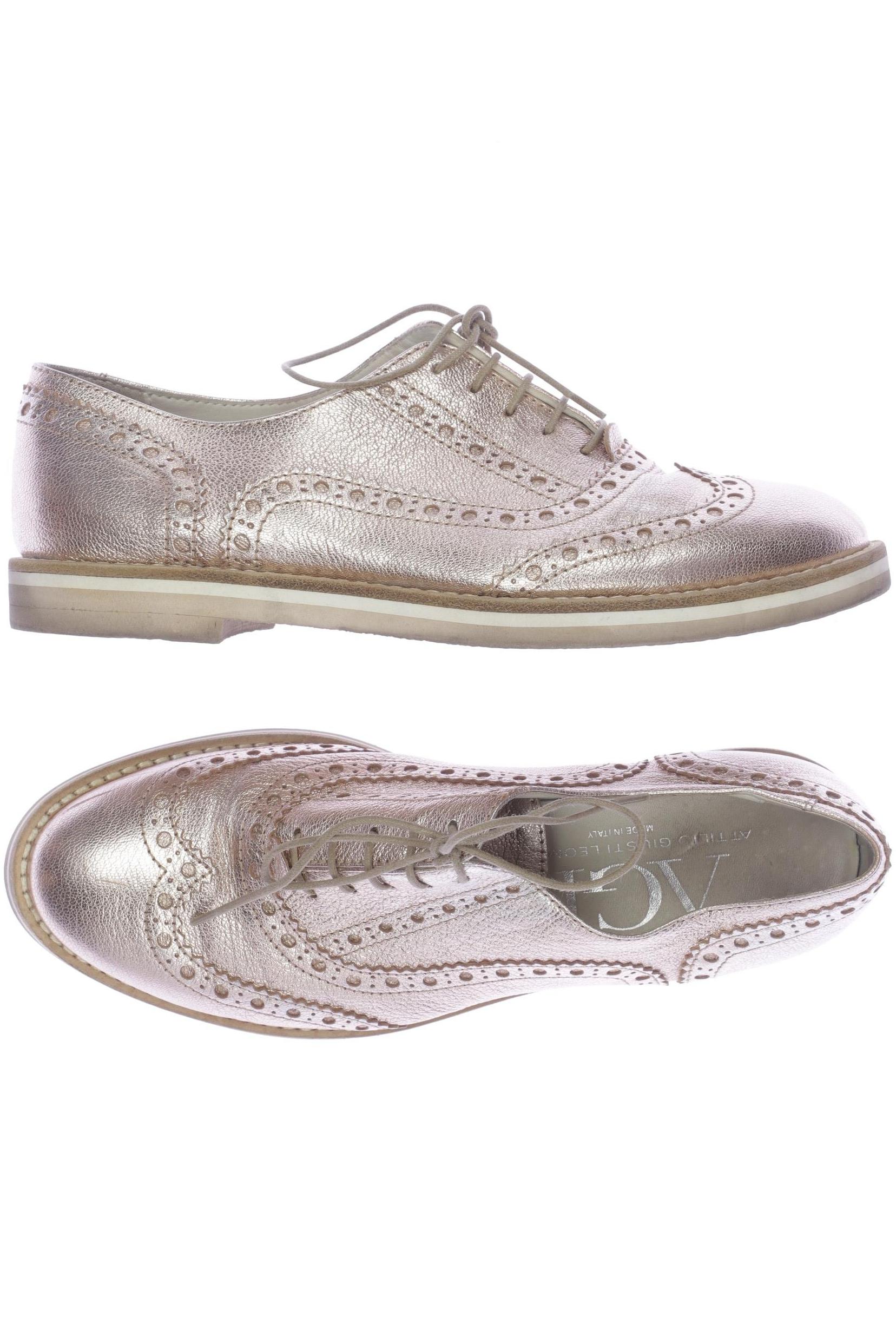 

AGL Attilio Giusti Leombruni Damen Halbschuh, gold, Gr. 38
