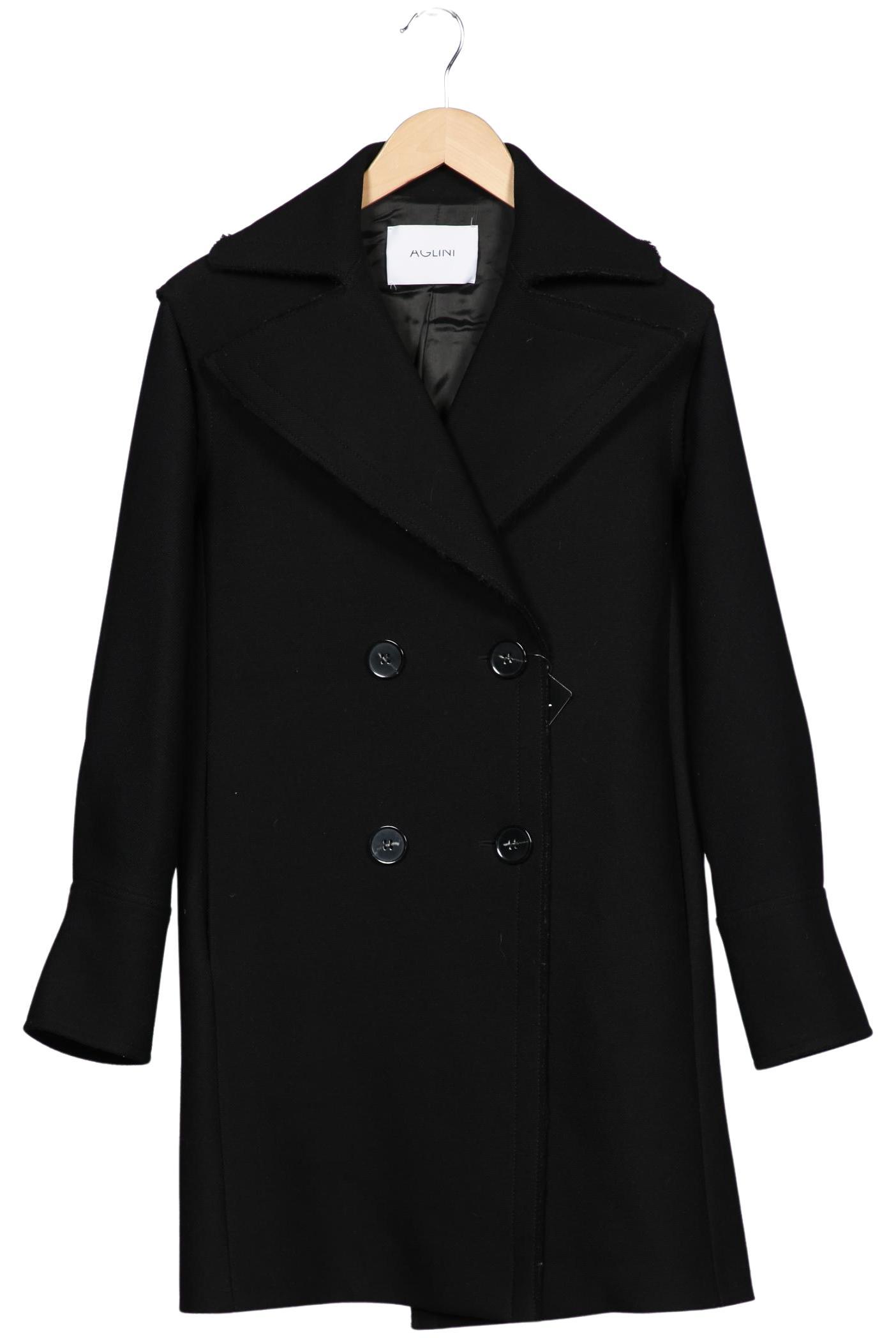 

Aglini Damen Mantel, schwarz, Gr. 42