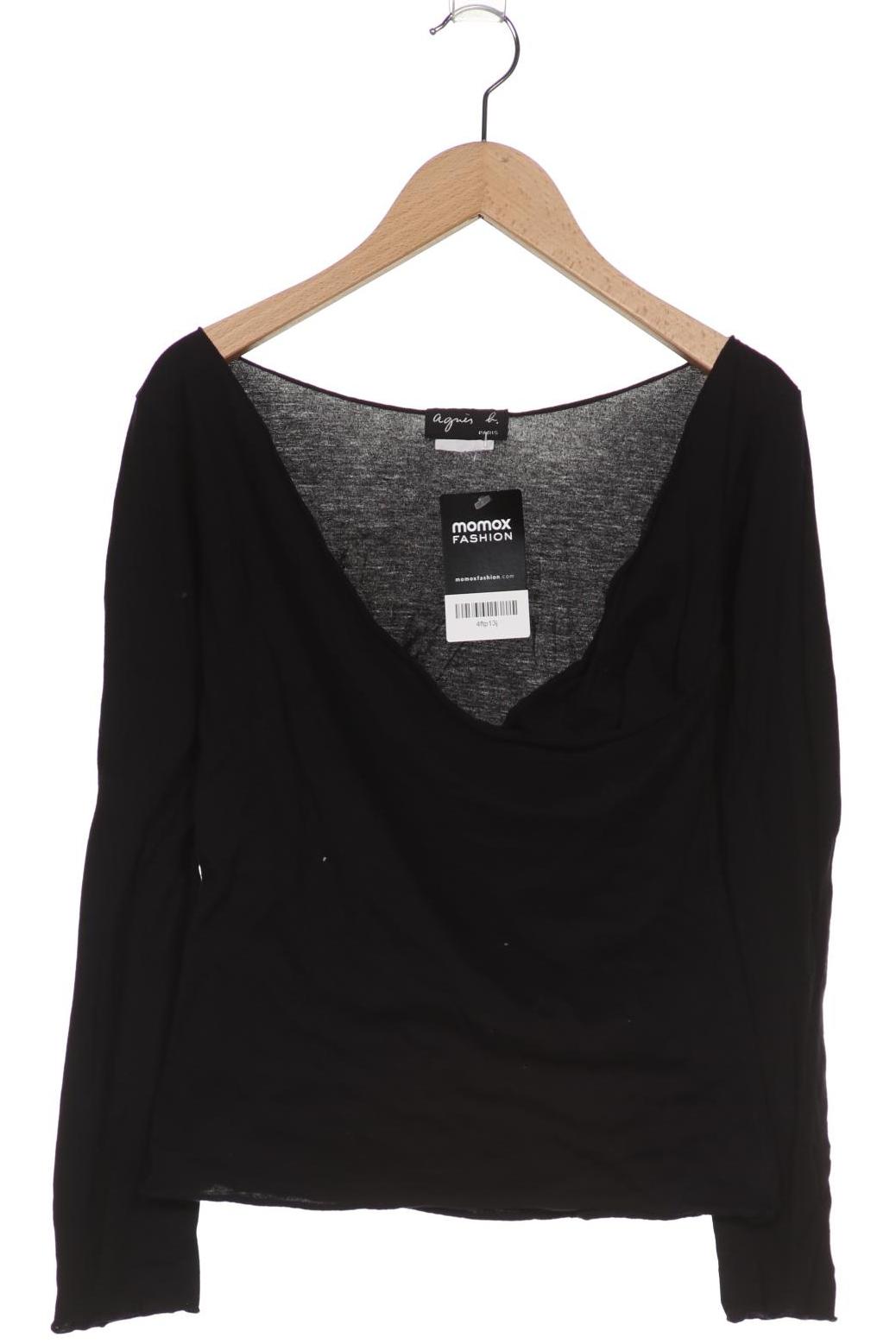 

agnés b Damen Langarmshirt, schwarz