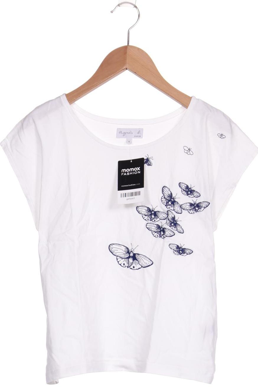 

agnés b Damen T-Shirt, weiß