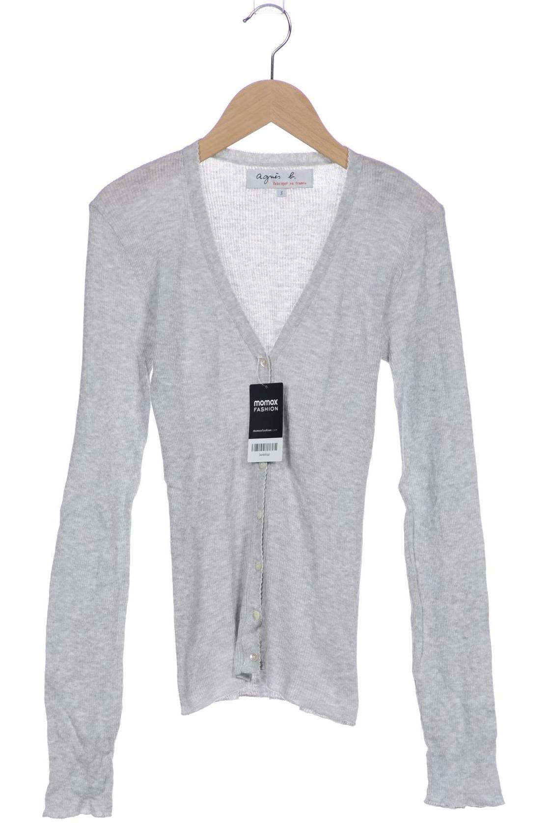 

agnes b Damen Strickjacke, grau, Gr. 42
