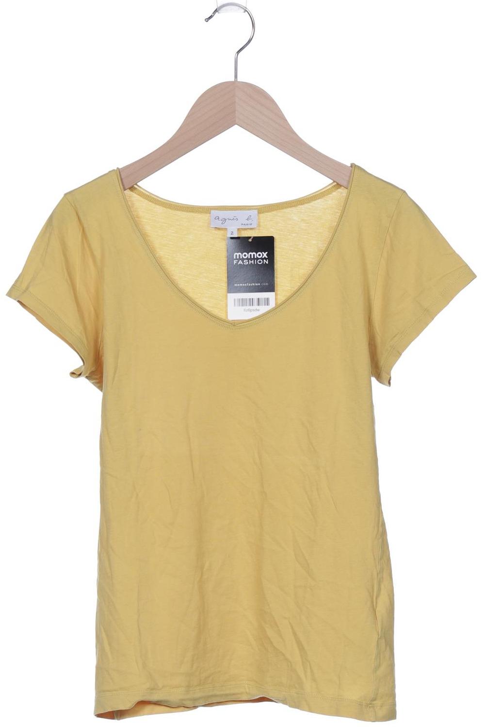 

agnes b Damen T-Shirt, gelb, Gr. 38