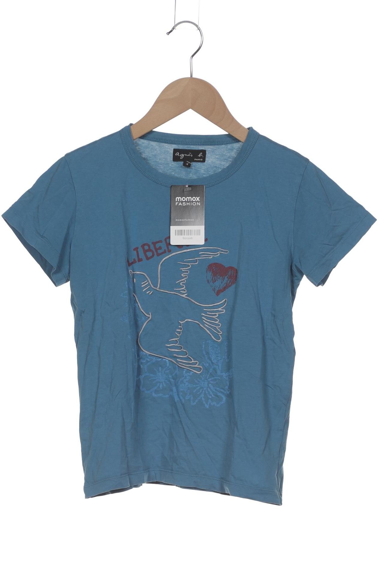 

agnes b Damen T-Shirt, blau, Gr. 36