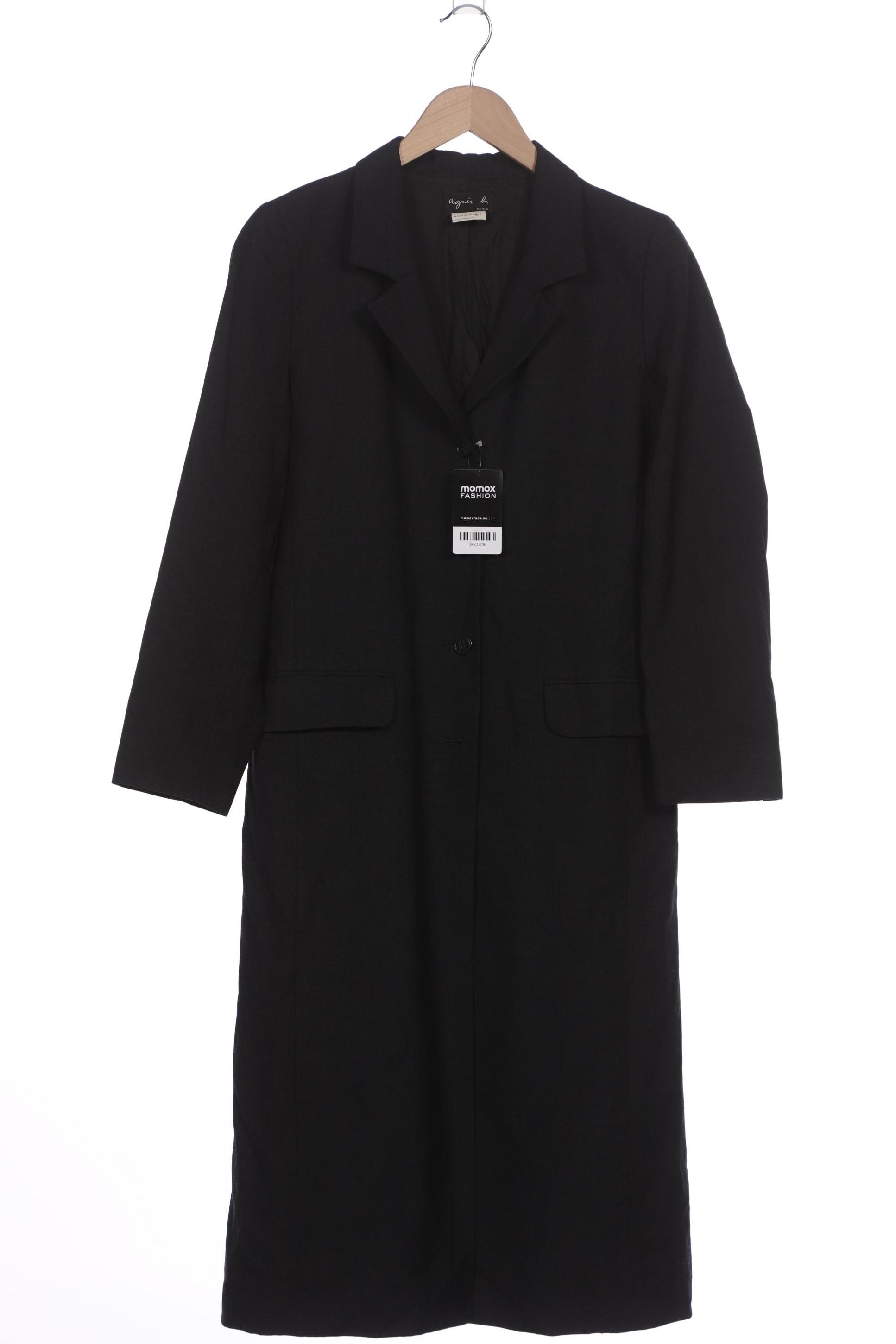 

agnes b Damen Mantel, schwarz, Gr. 36