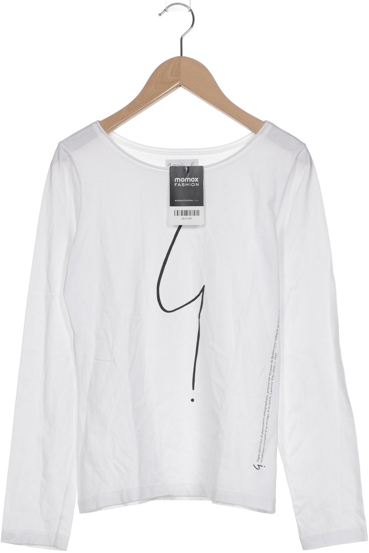 

agnes b Damen Langarmshirt, weiß, Gr. 36
