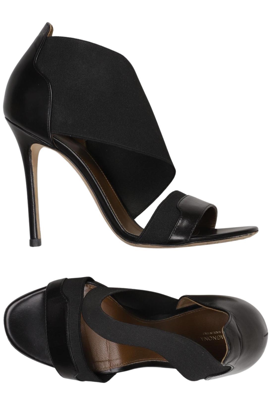 

Agnona Damen Sandale, schwarz, Gr. 38.5