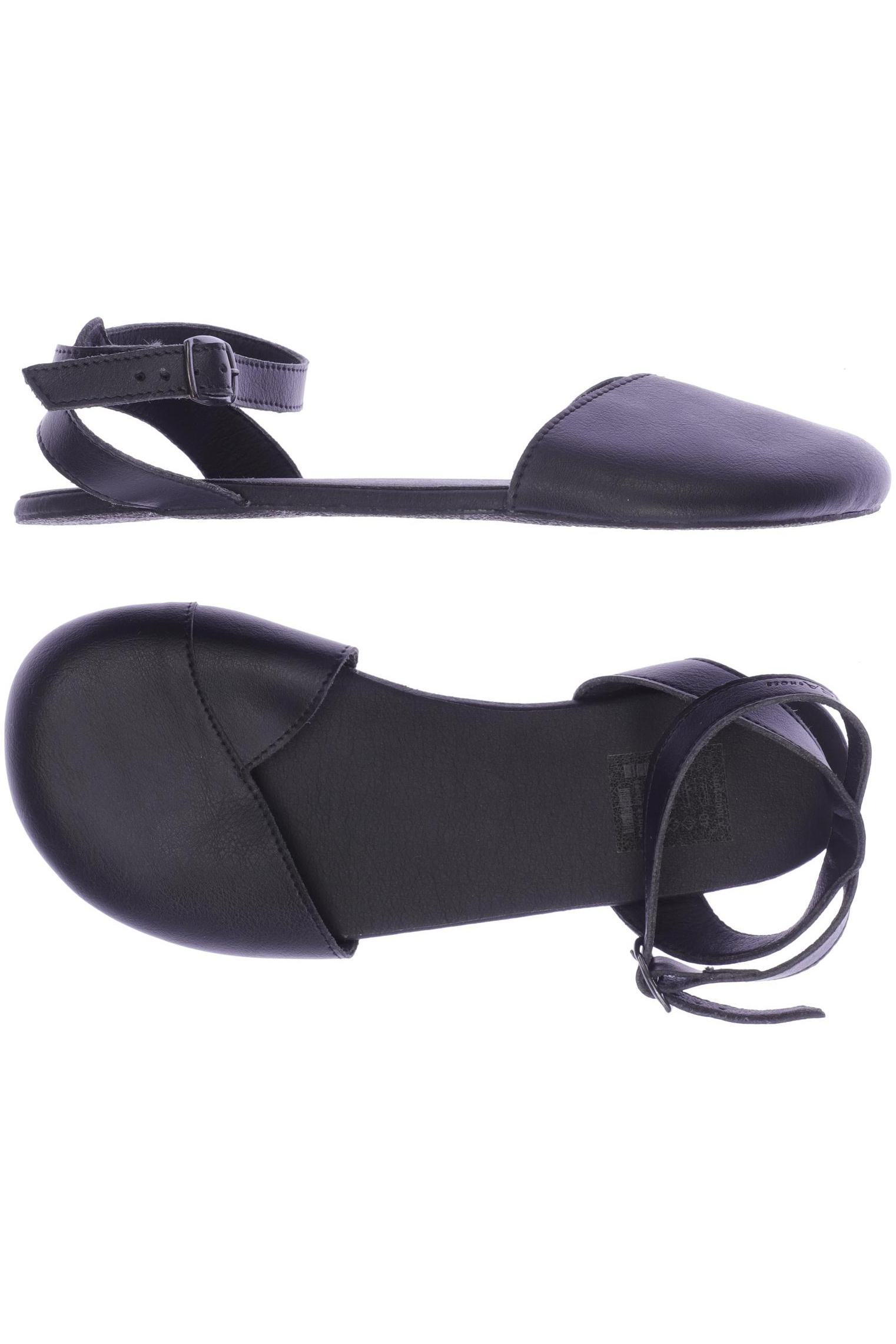 

Ahinsa Shoes Damen Sandale, schwarz, Gr. 40
