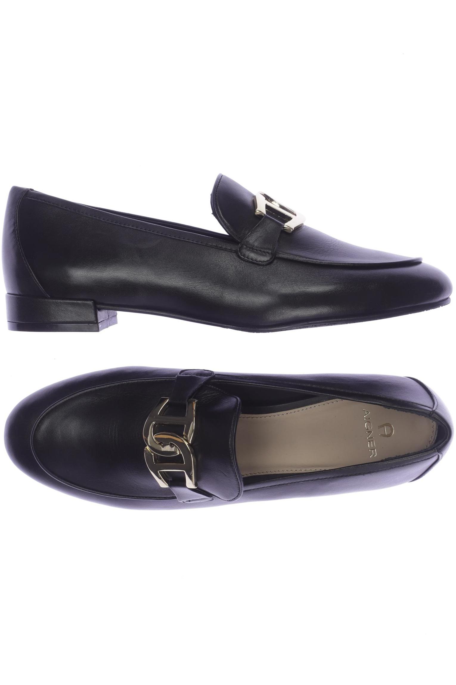 

Aigner Damen Halbschuh, schwarz, Gr. 39