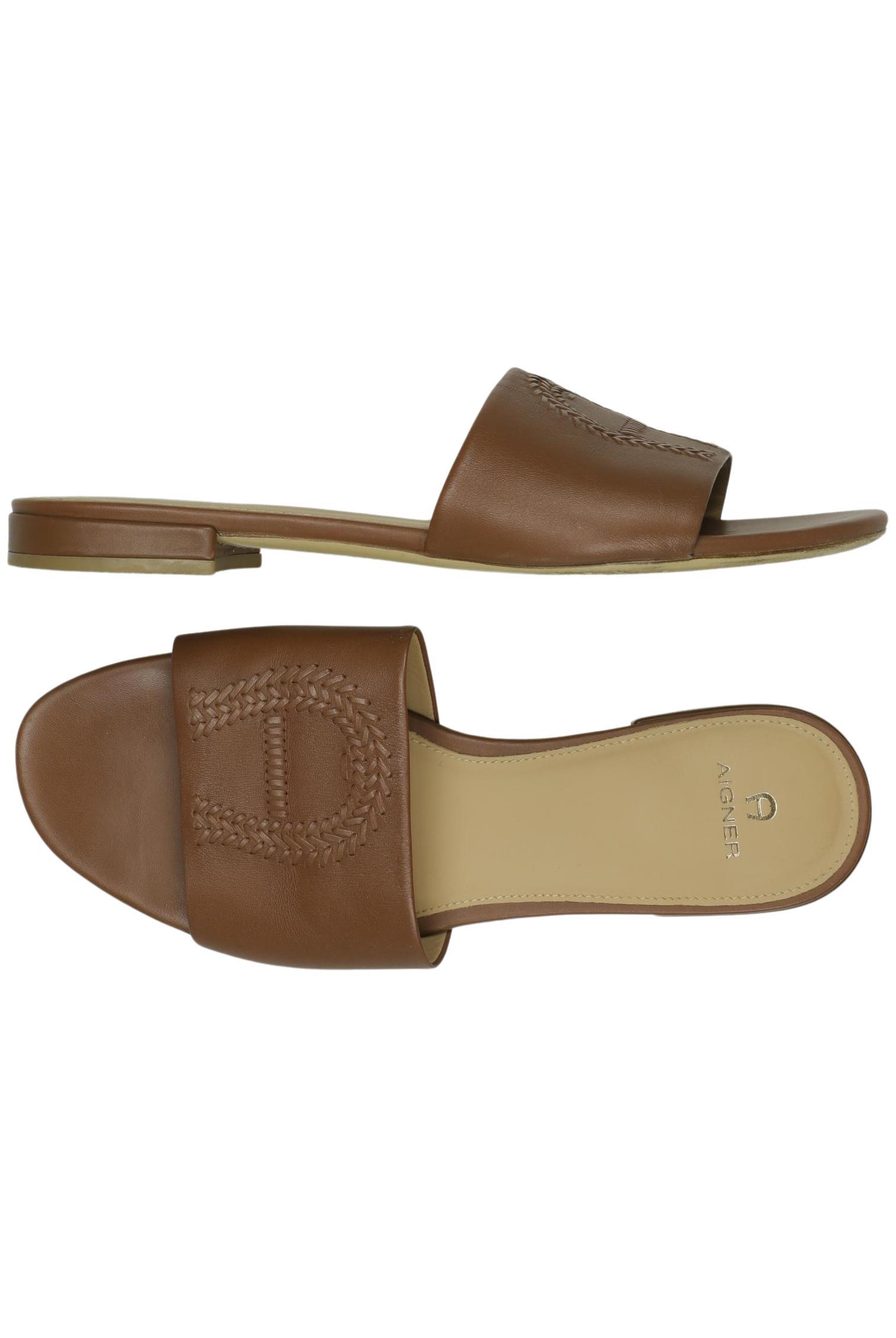 

Aigner Damen Sandale, braun, Gr. 40