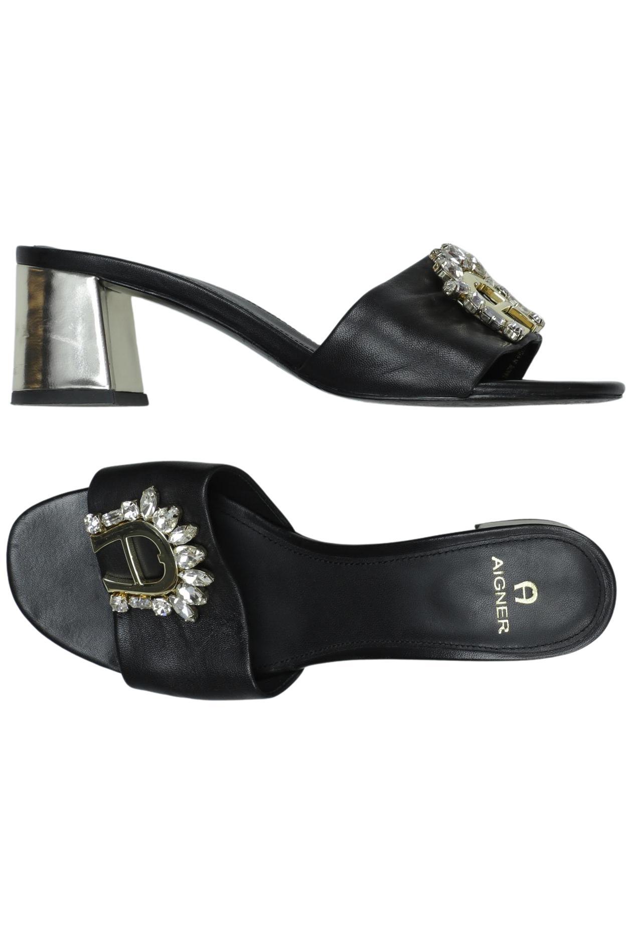 

Aigner Damen Sandale, schwarz, Gr. 40