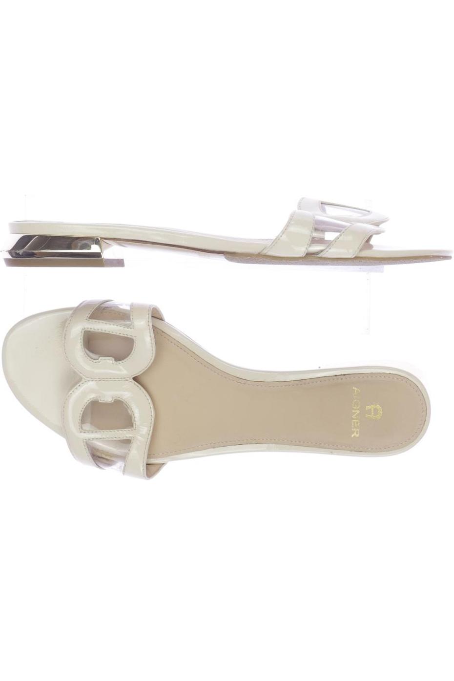 

Aigner Damen Sandale, cremeweiß, Gr. 39