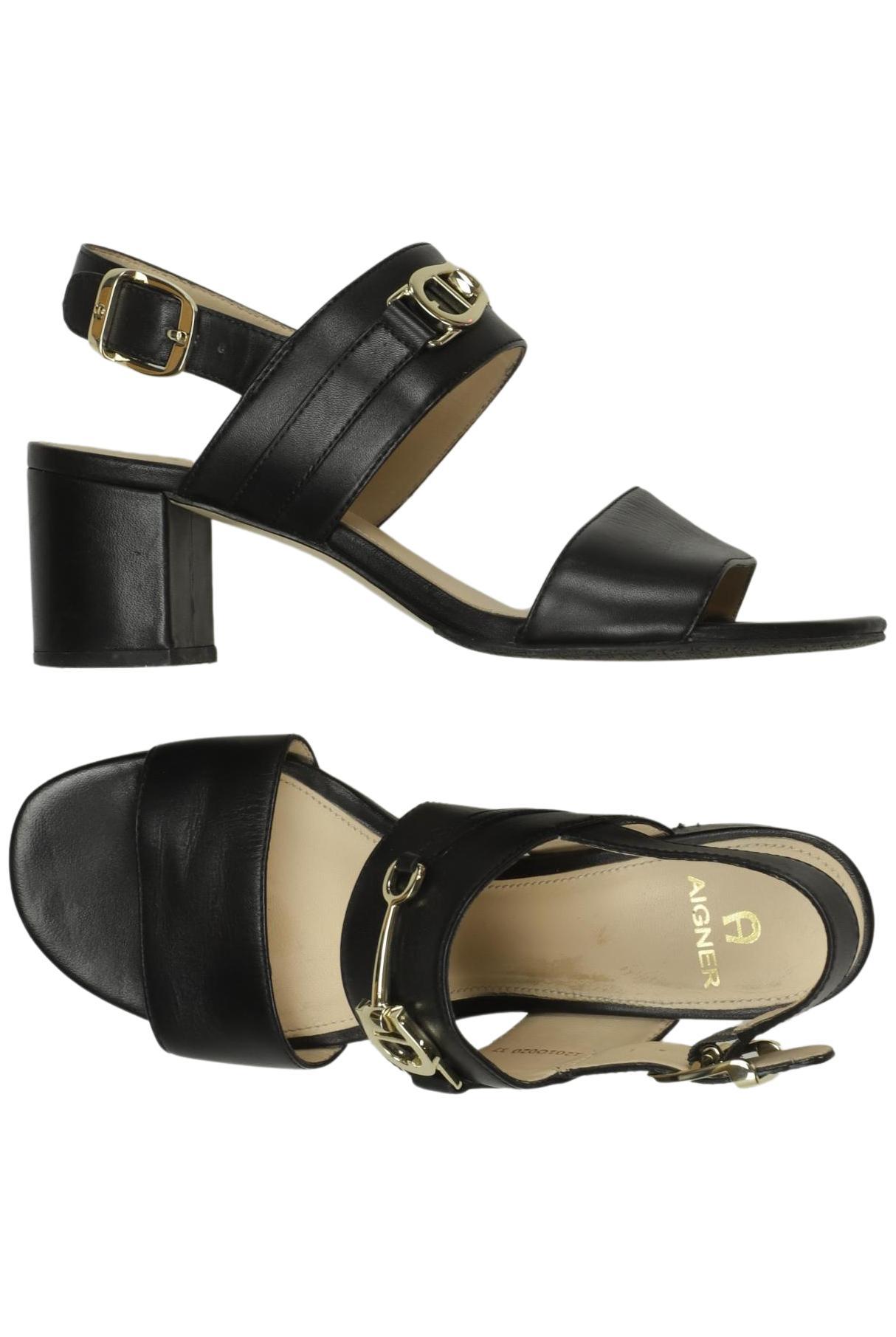 

Aigner Damen Sandale, schwarz, Gr. 37