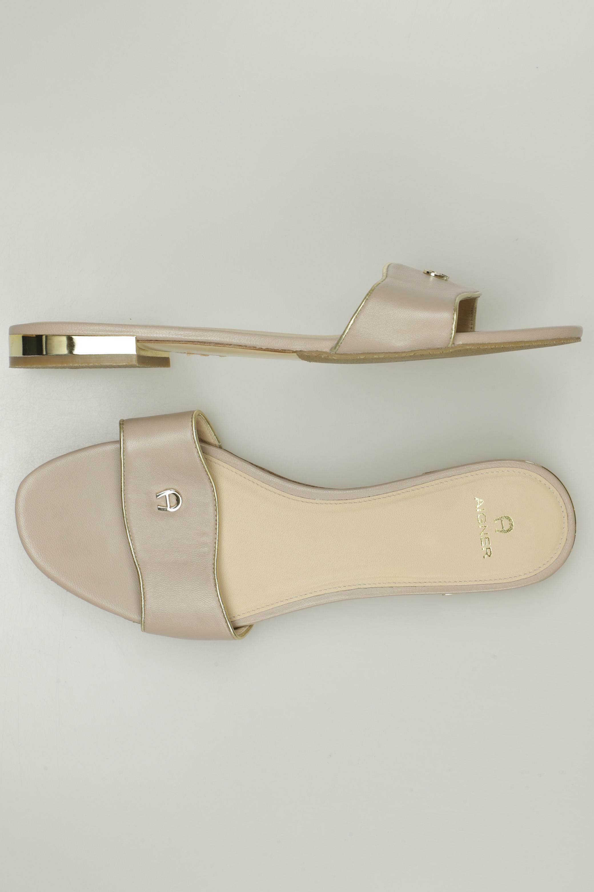 

Aigner Damen Sandale, beige, Gr. 42