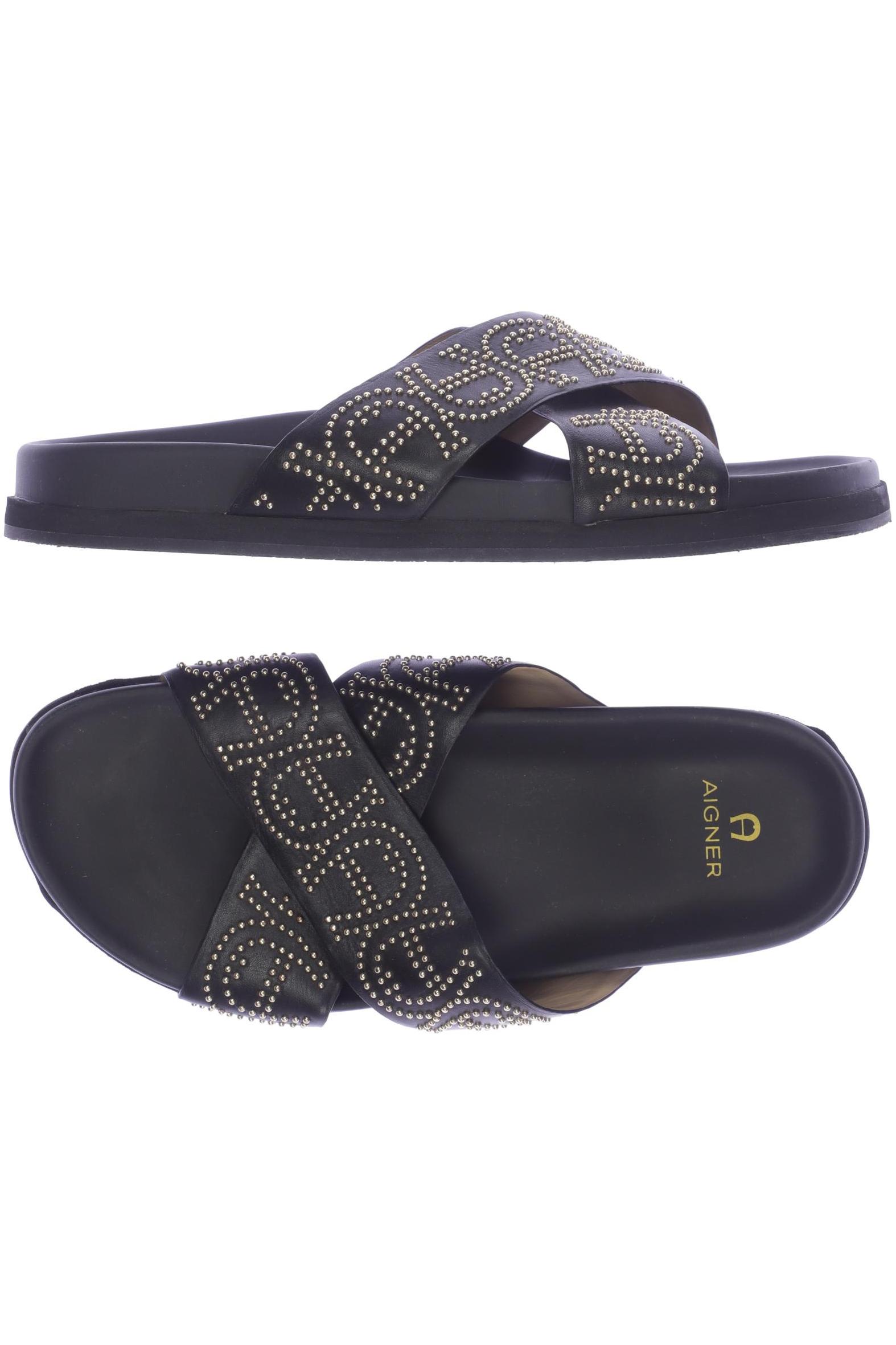 

Aigner Damen Sandale, schwarz, Gr. 38