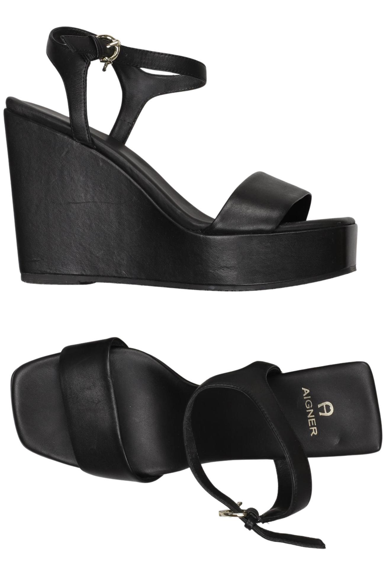 

Aigner Damen Sandale, schwarz, Gr. 39