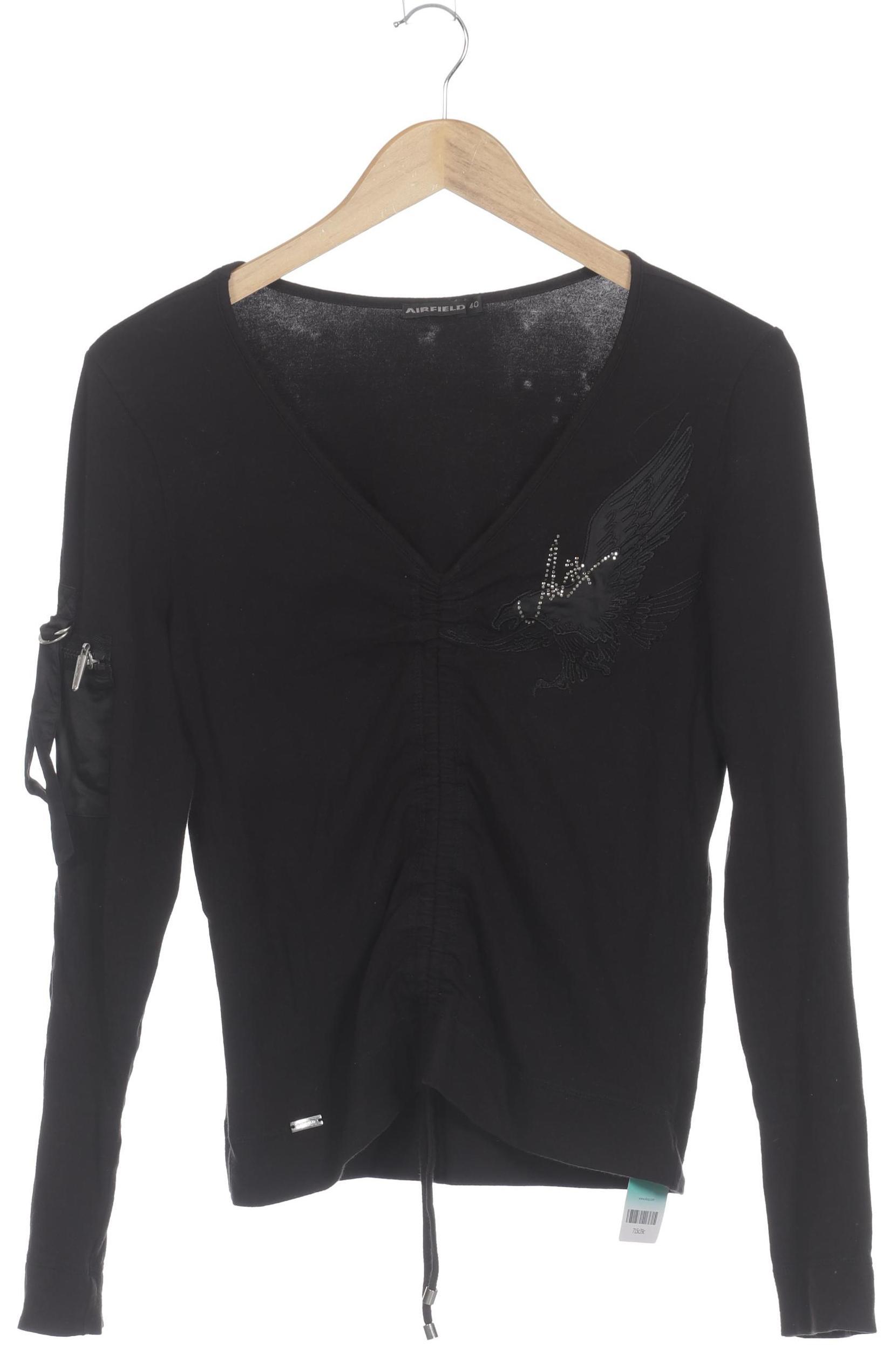 

Airfield Damen Langarmshirt, schwarz, Gr. 40