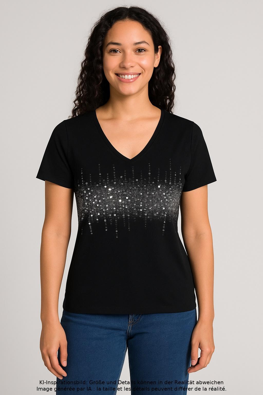 

Airfield Damen T-Shirt, schwarz, Gr. 42