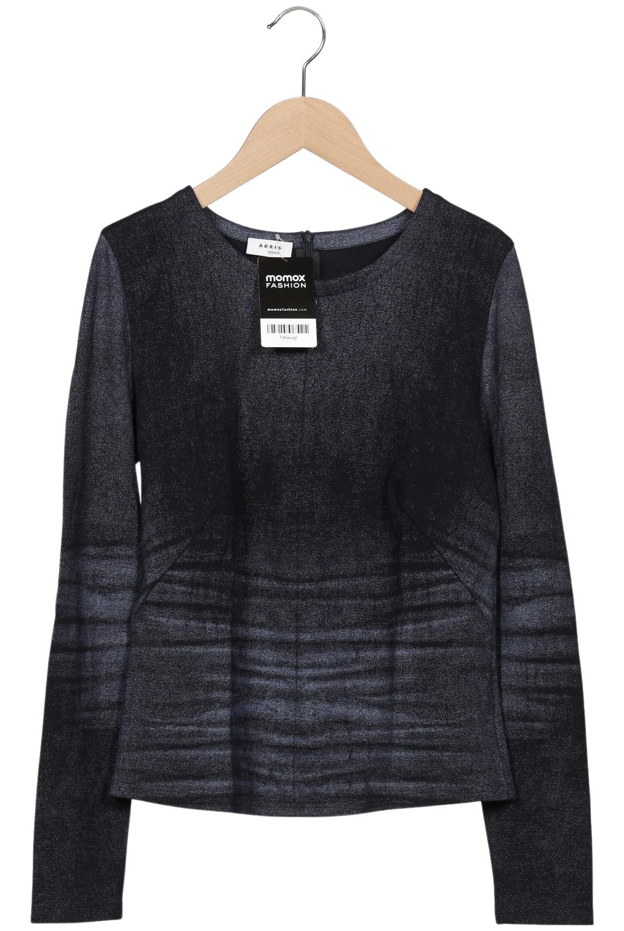 

Akris Damen Langarmshirt, marineblau, Gr. 40