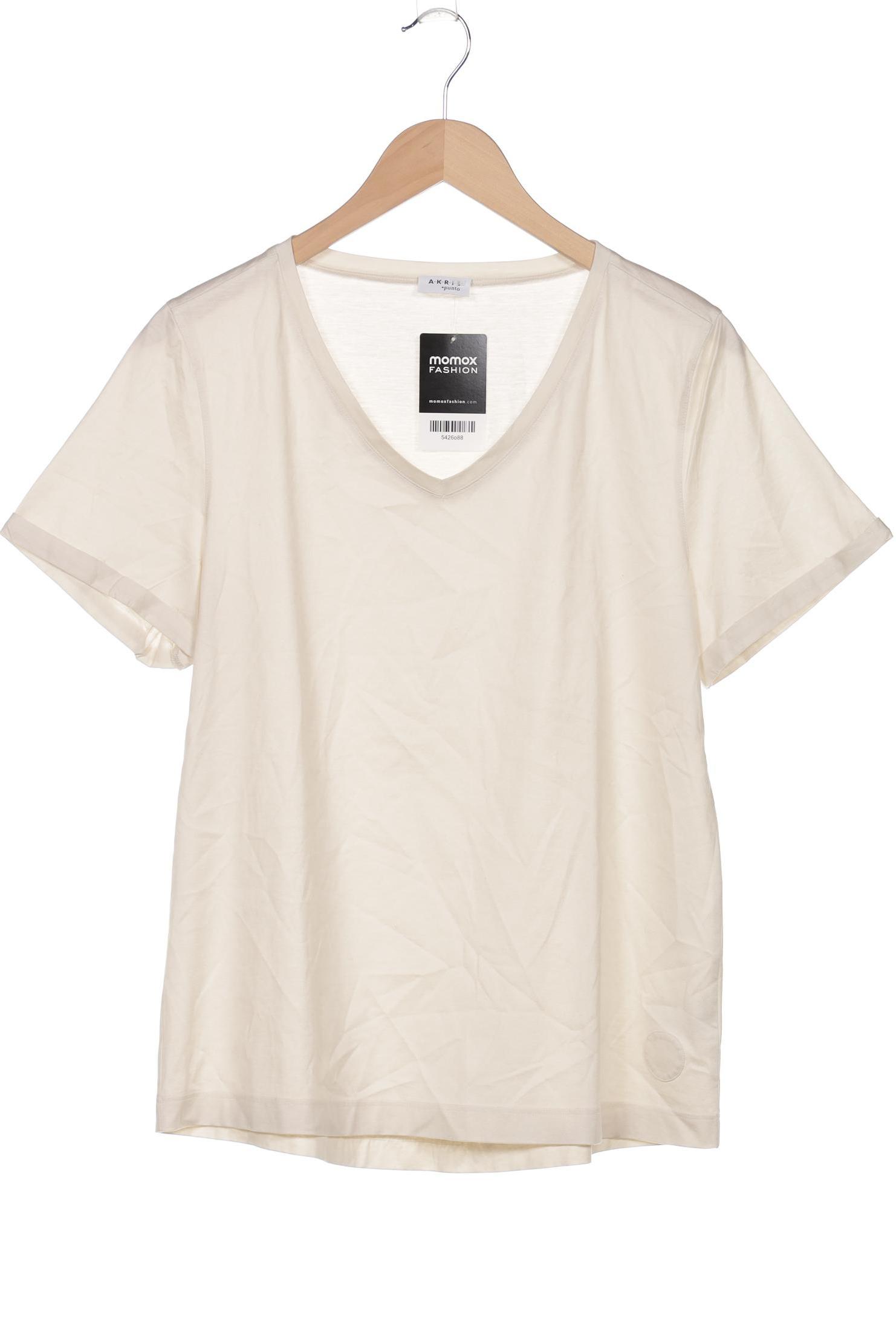 

Akris Damen T-Shirt, cremeweiß, Gr. 42