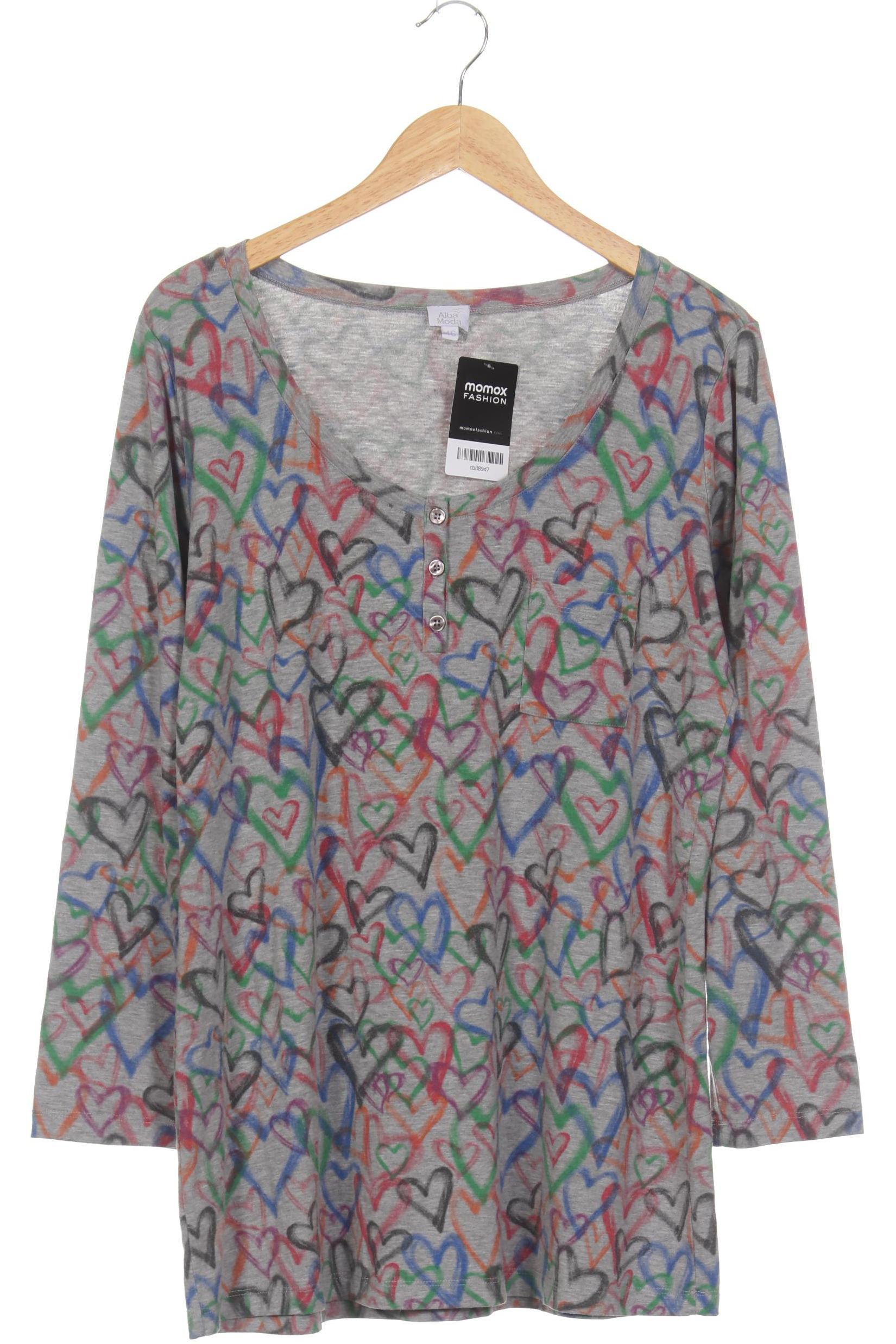 

Alba Moda Damen Langarmshirt, grau, Gr. 46