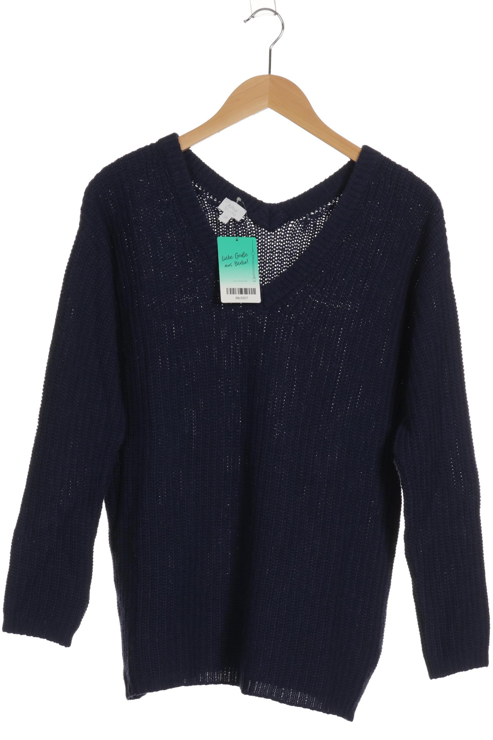 

Alba Moda Damen Pullover, blau, Gr. 34