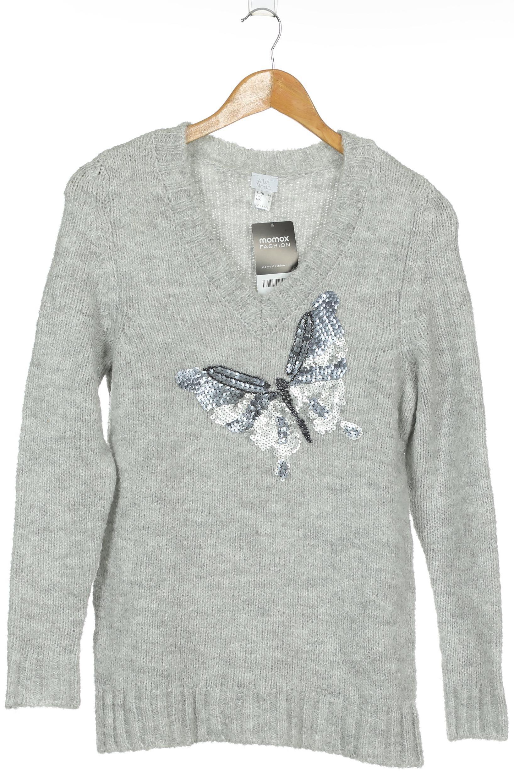 

Alba Moda Damen Pullover, grau, Gr. 34