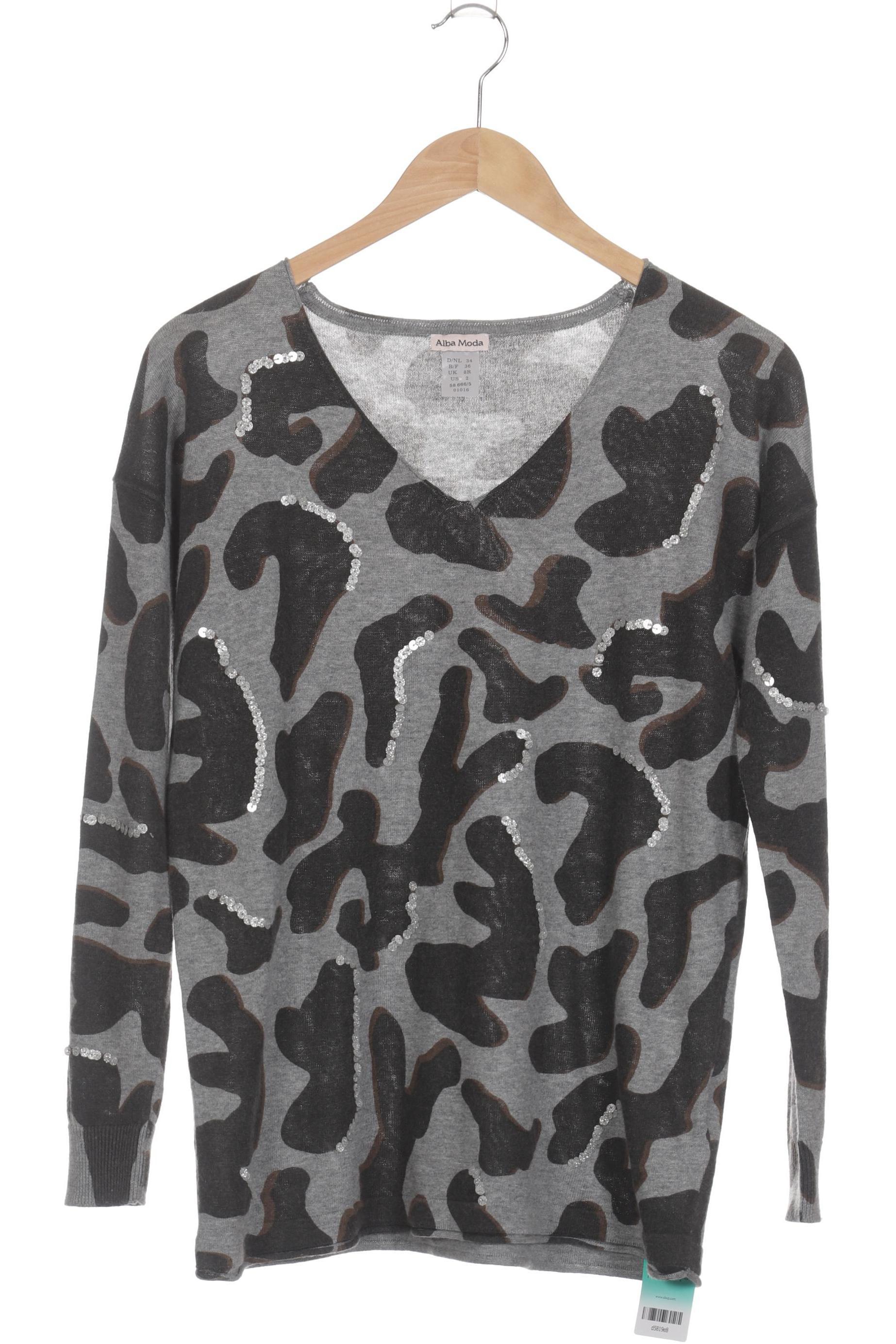 

Alba Moda Damen Pullover, grau, Gr. 34