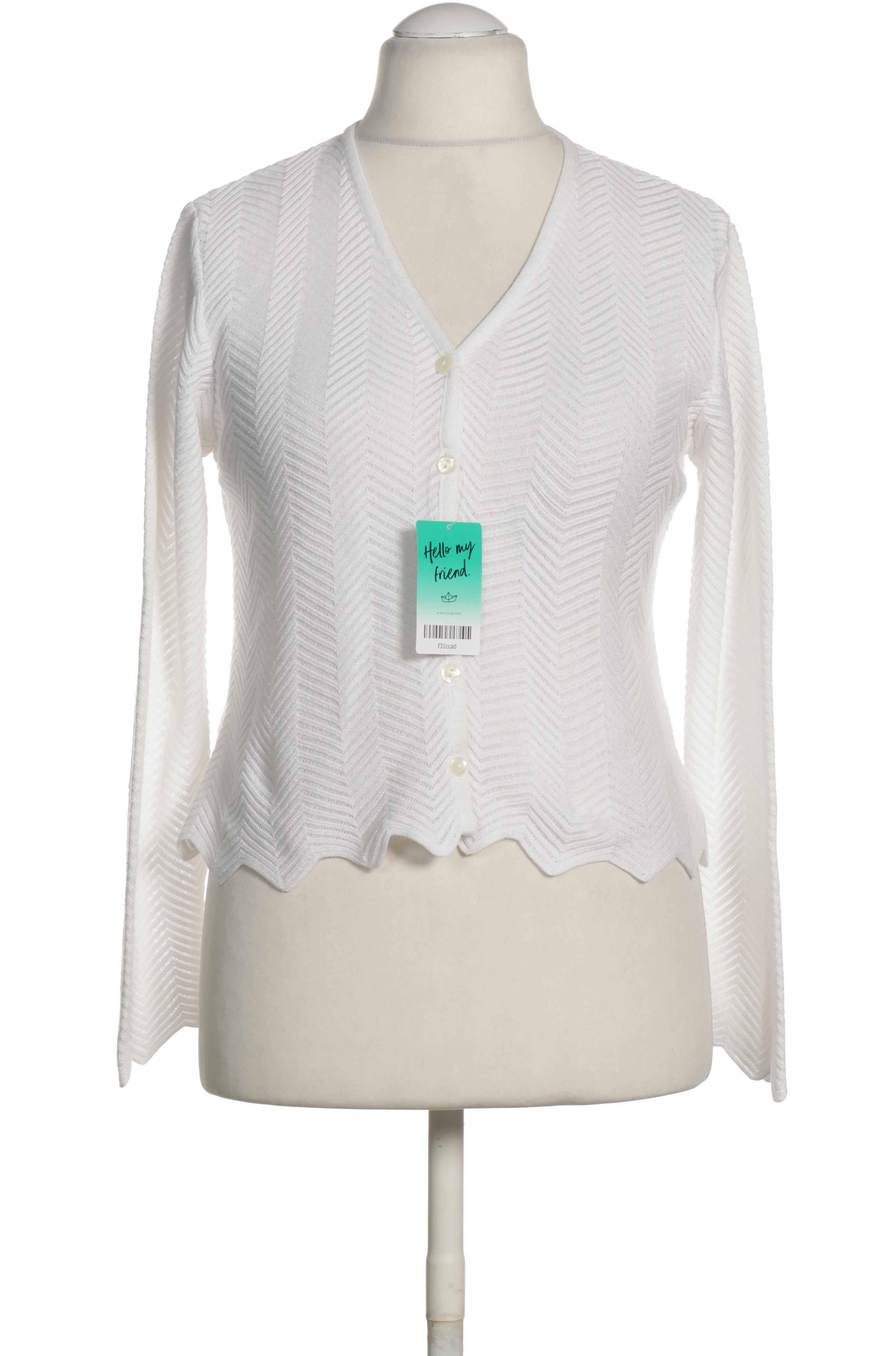 

Alba Moda Damen Strickjacke, weiß, Gr. 36