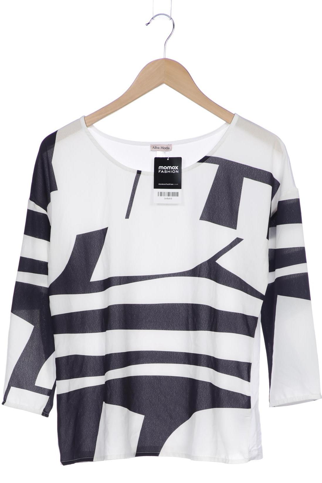 

Alba Moda Damen Langarmshirt, weiß, Gr. 36