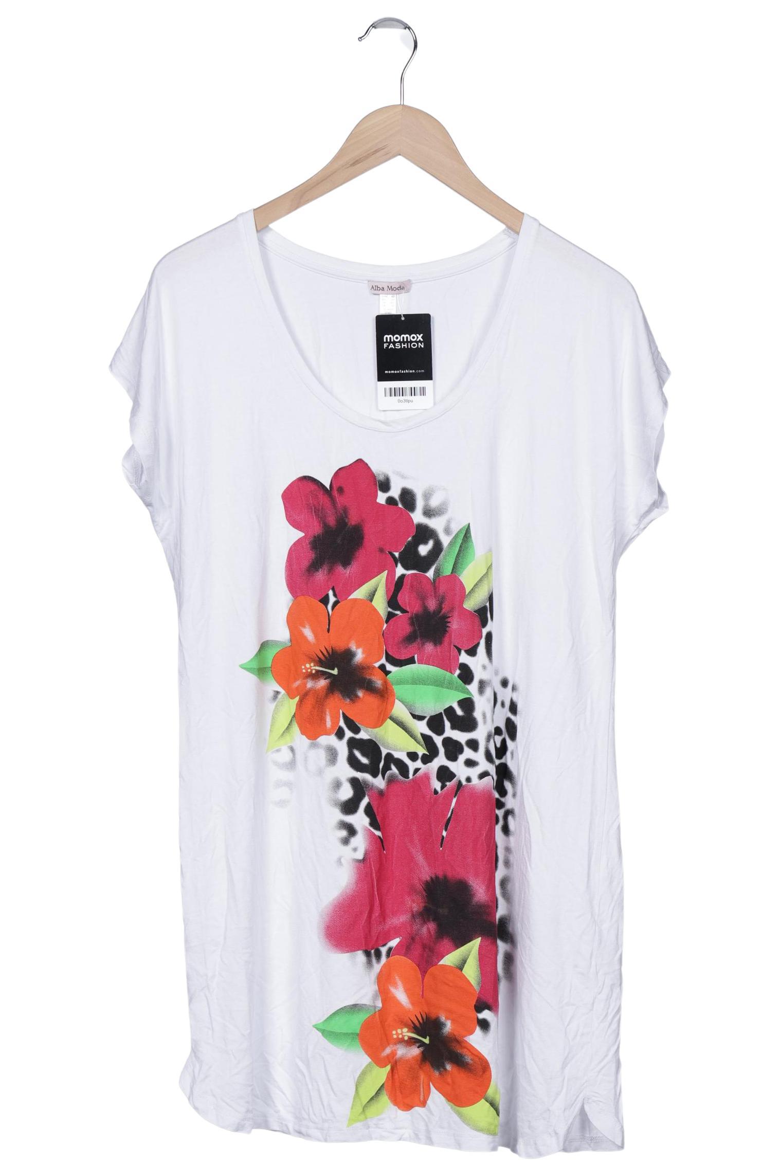 

Alba Moda Damen T-Shirt, weiß, Gr. 42