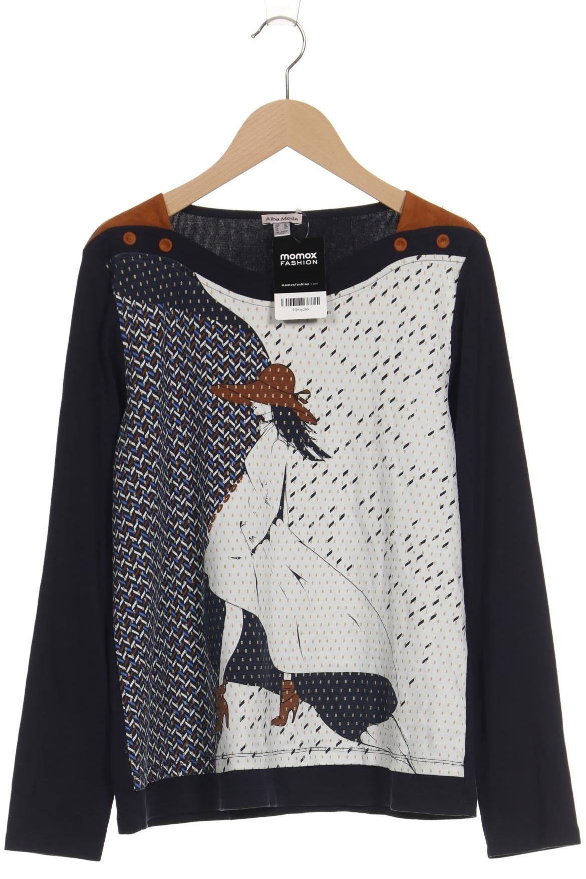 

Alba Moda Damen Langarmshirt, marineblau, Gr. 42