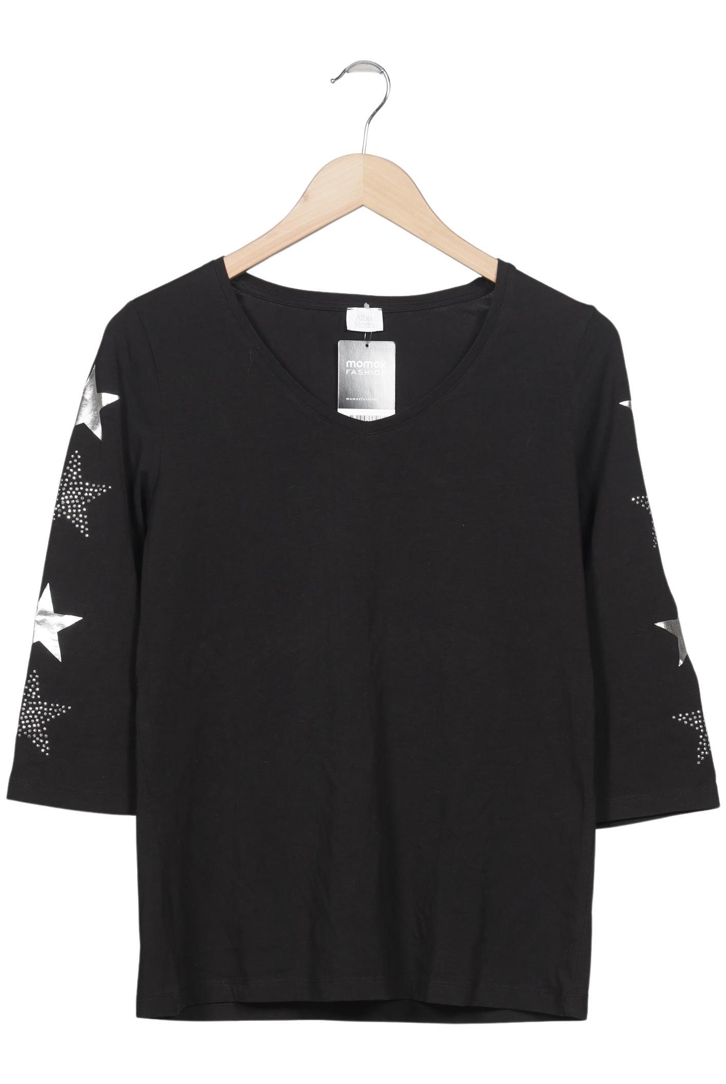 

Alba Moda Damen Langarmshirt, schwarz, Gr. 42