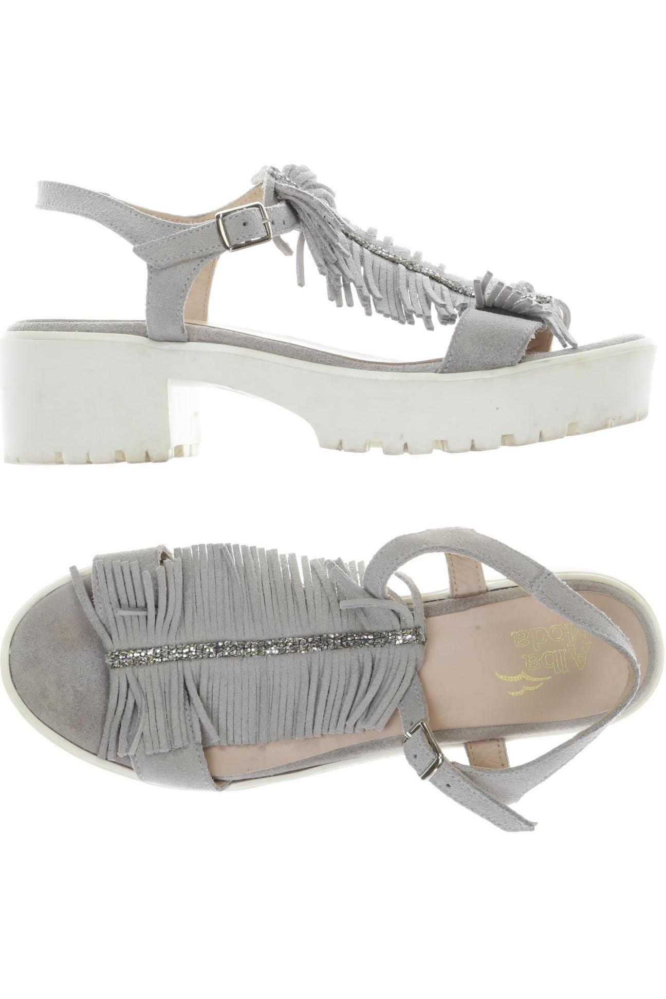 

Alba Moda Damen Sandale, grau, Gr. 37