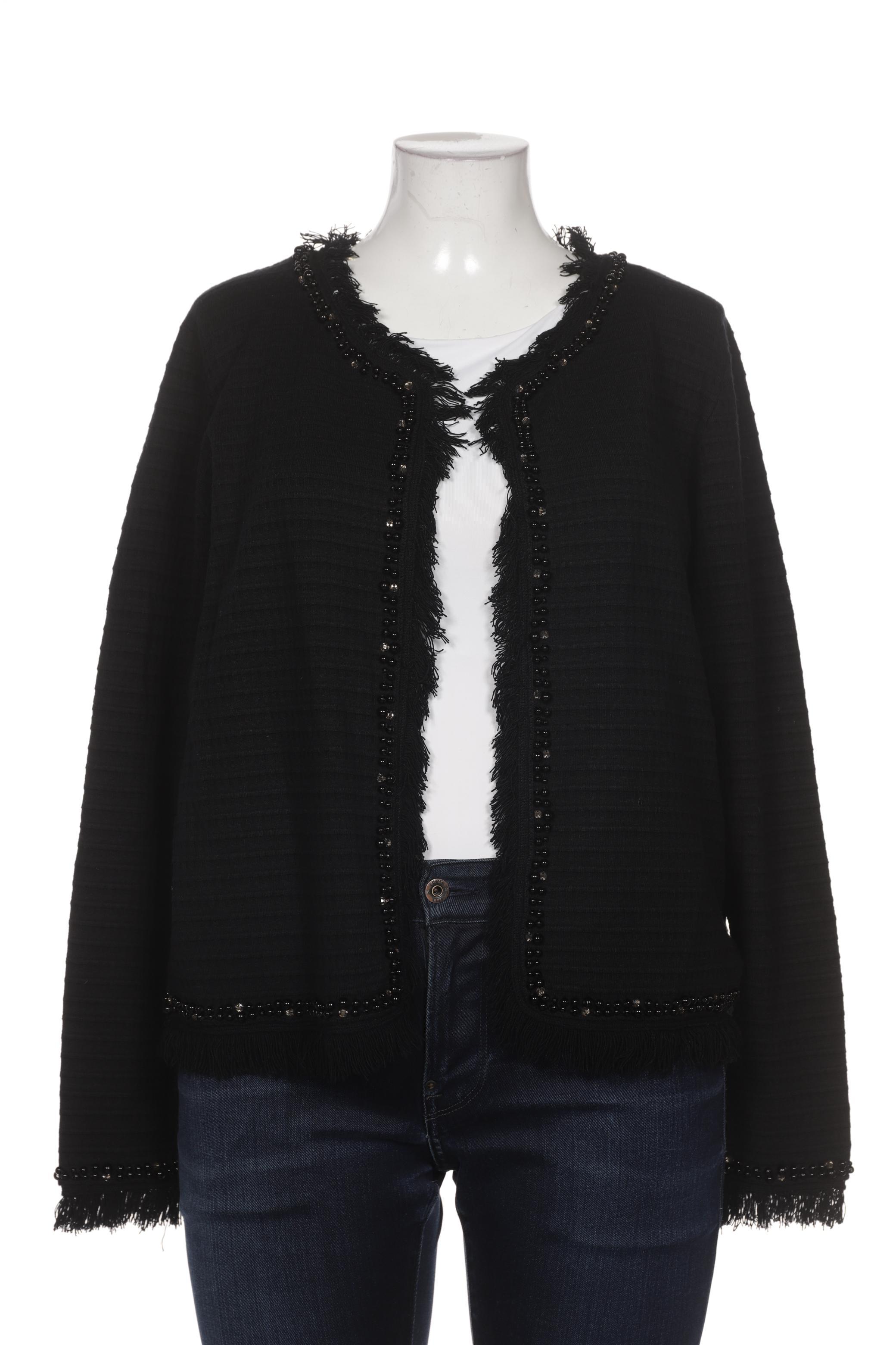

Alba Moda Damen Strickjacke, schwarz, Gr. 46