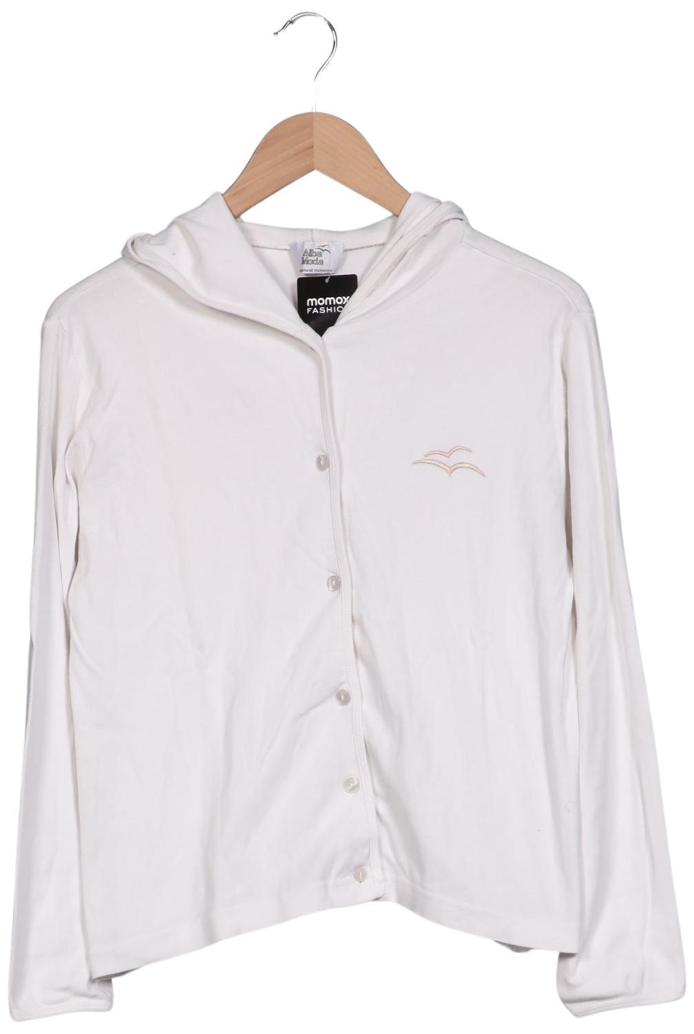 

Alba Moda Damen Kapuzenpullover, weiß, Gr. 42