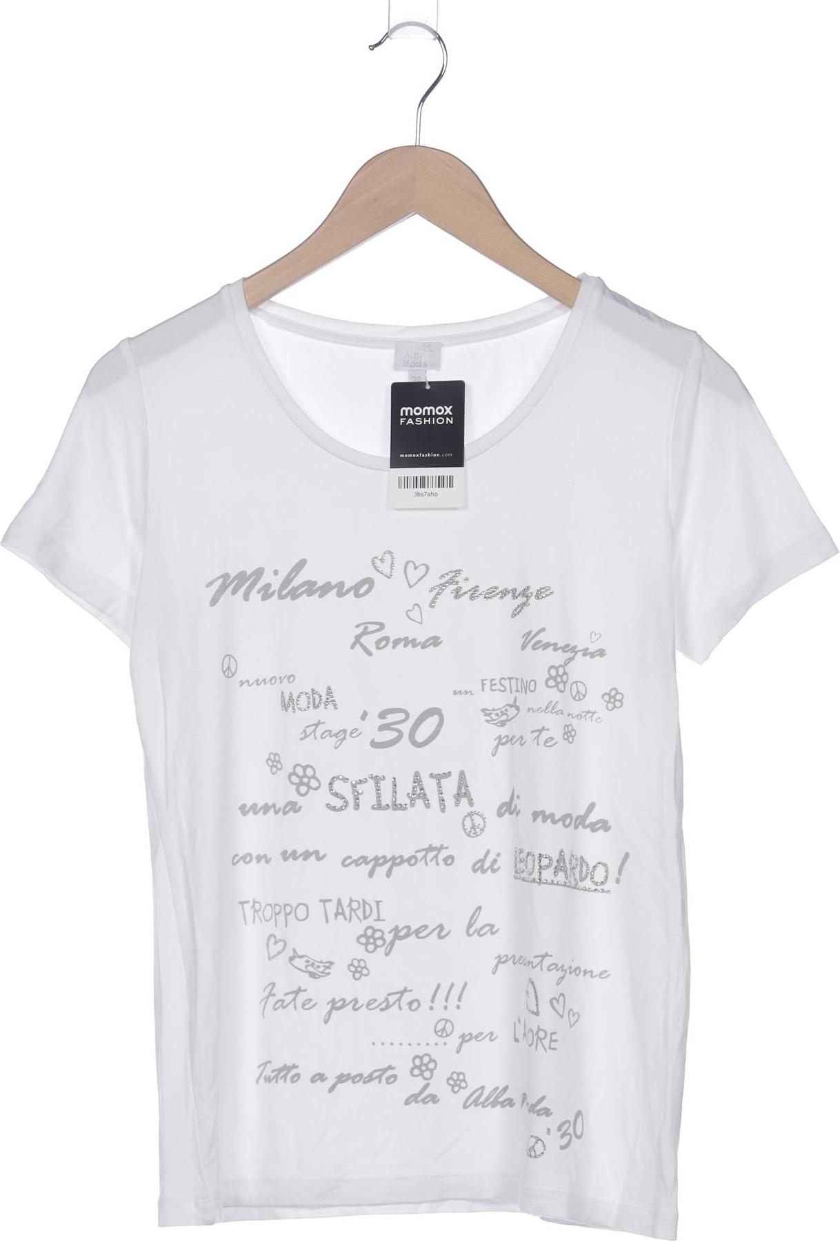 

Alba Moda Damen T-Shirt, weiß, Gr. 38