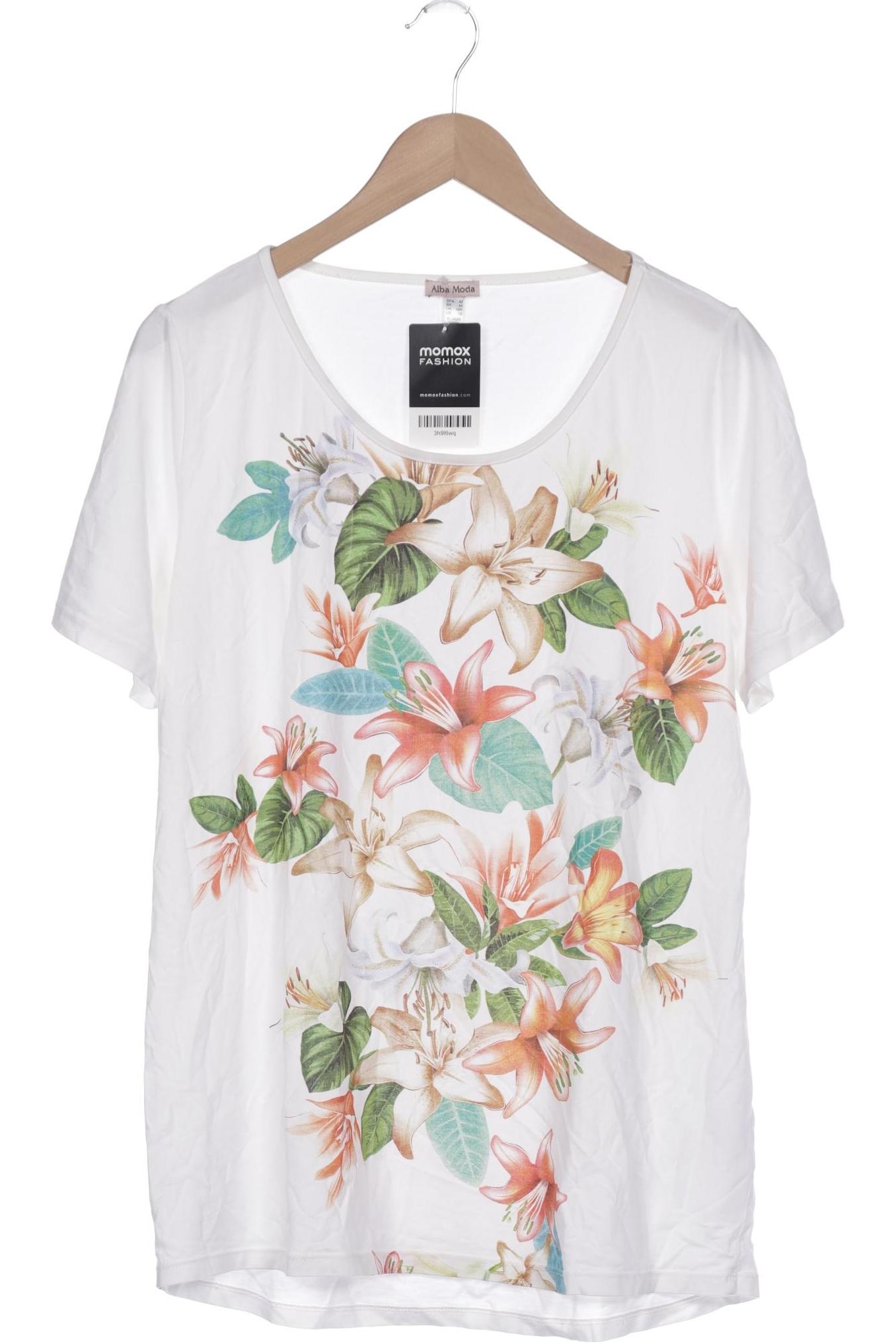 

Alba Moda Damen T-Shirt, weiß, Gr. 42