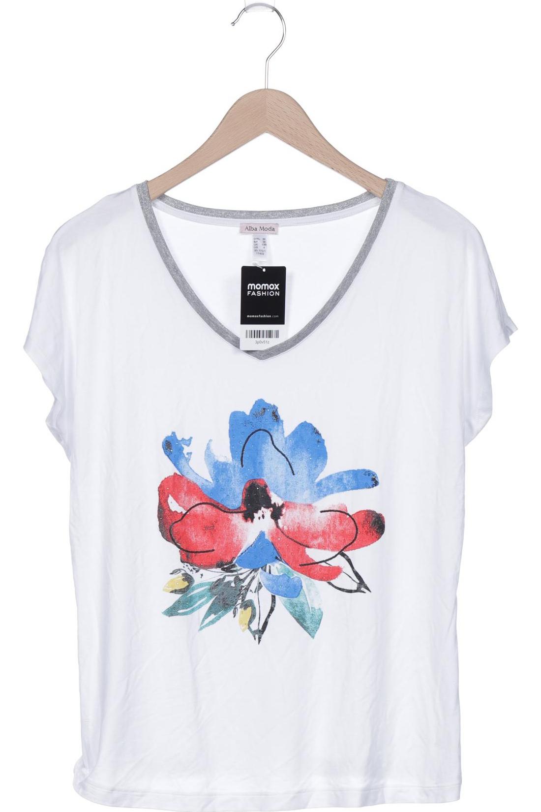 

Alba Moda Damen T-Shirt, weiß, Gr. 36