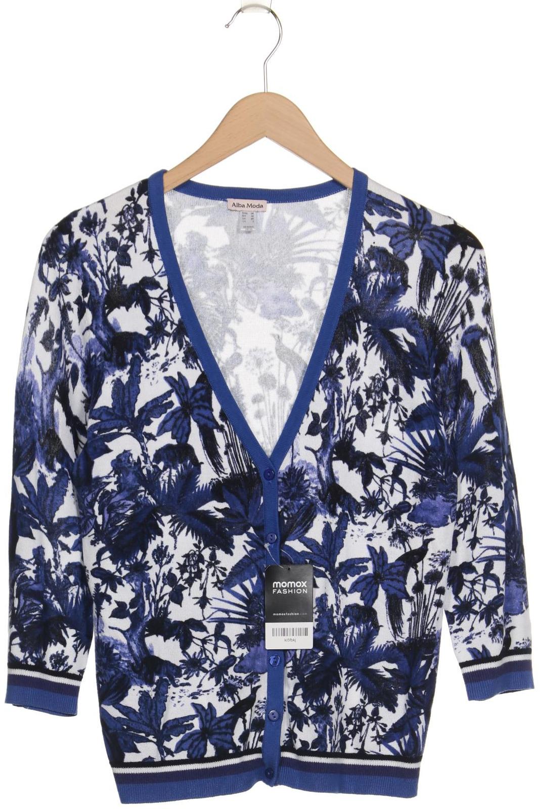 

Alba Moda Damen Strickjacke, blau, Gr. 34