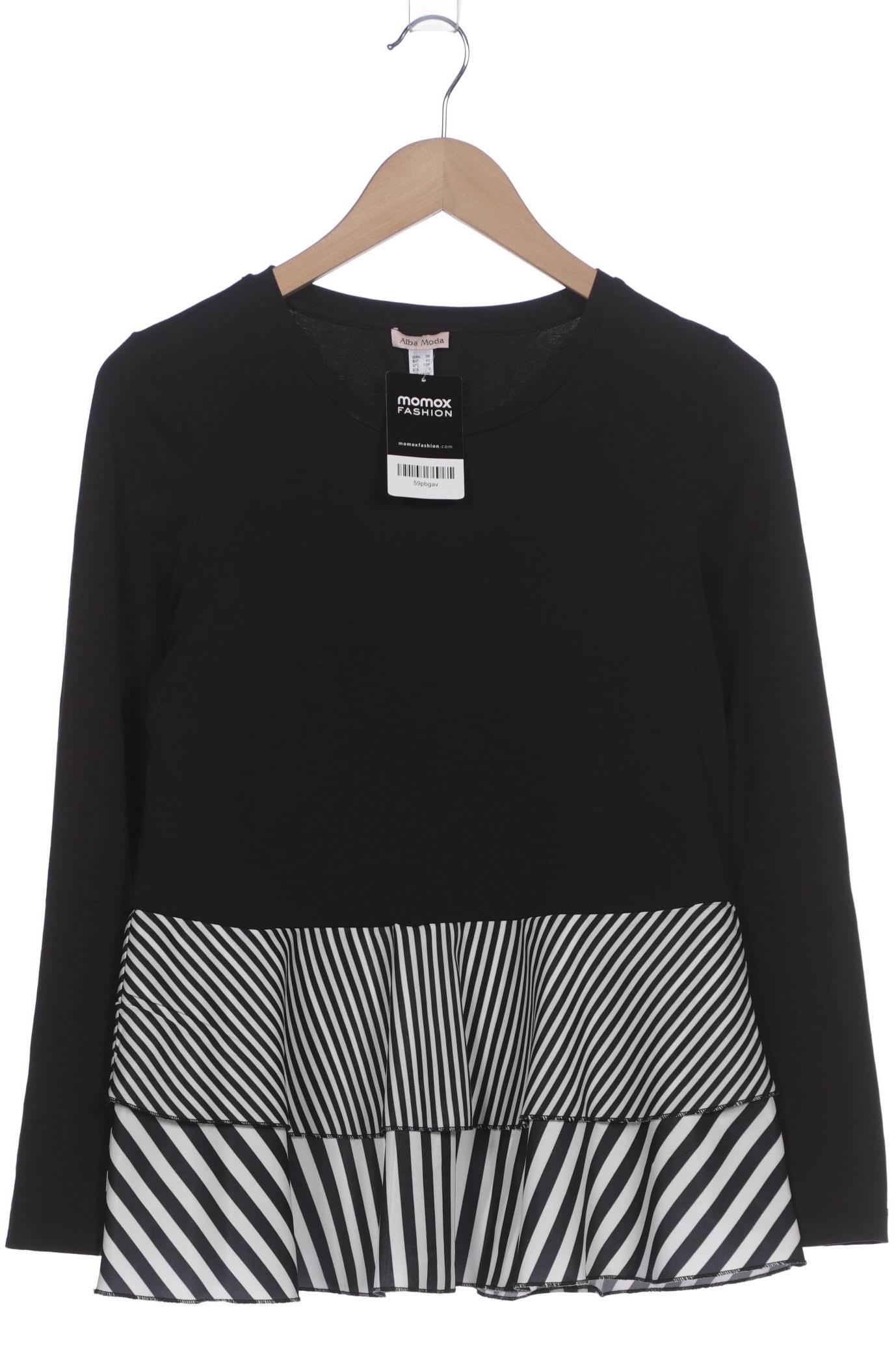 

Alba Moda Damen Langarmshirt, schwarz, Gr. 38