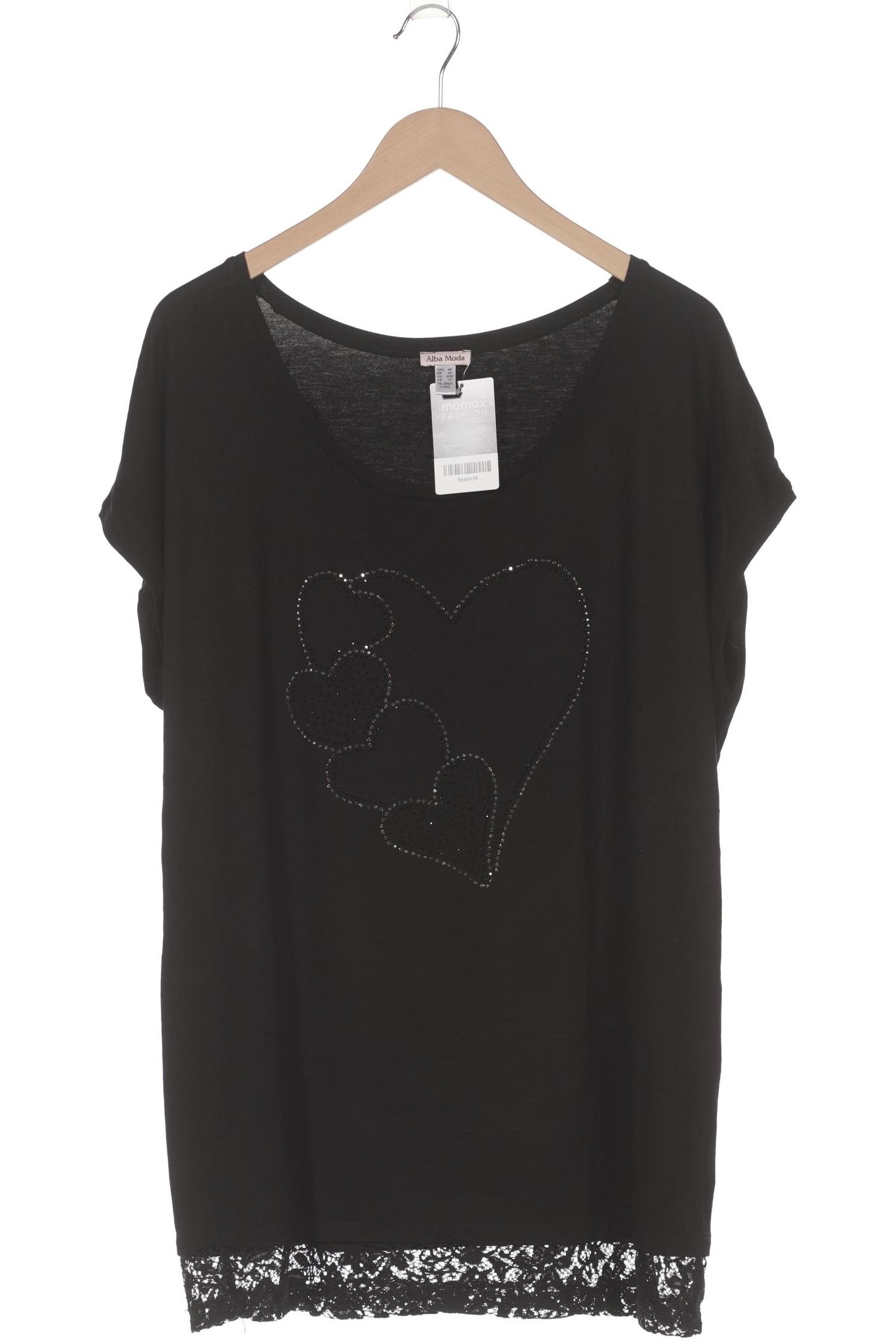 

Alba Moda Damen T-Shirt, schwarz, Gr. 46