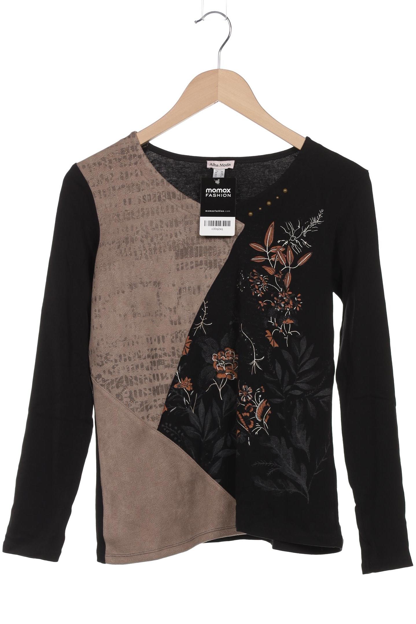 

Alba Moda Damen Langarmshirt, schwarz, Gr. 38