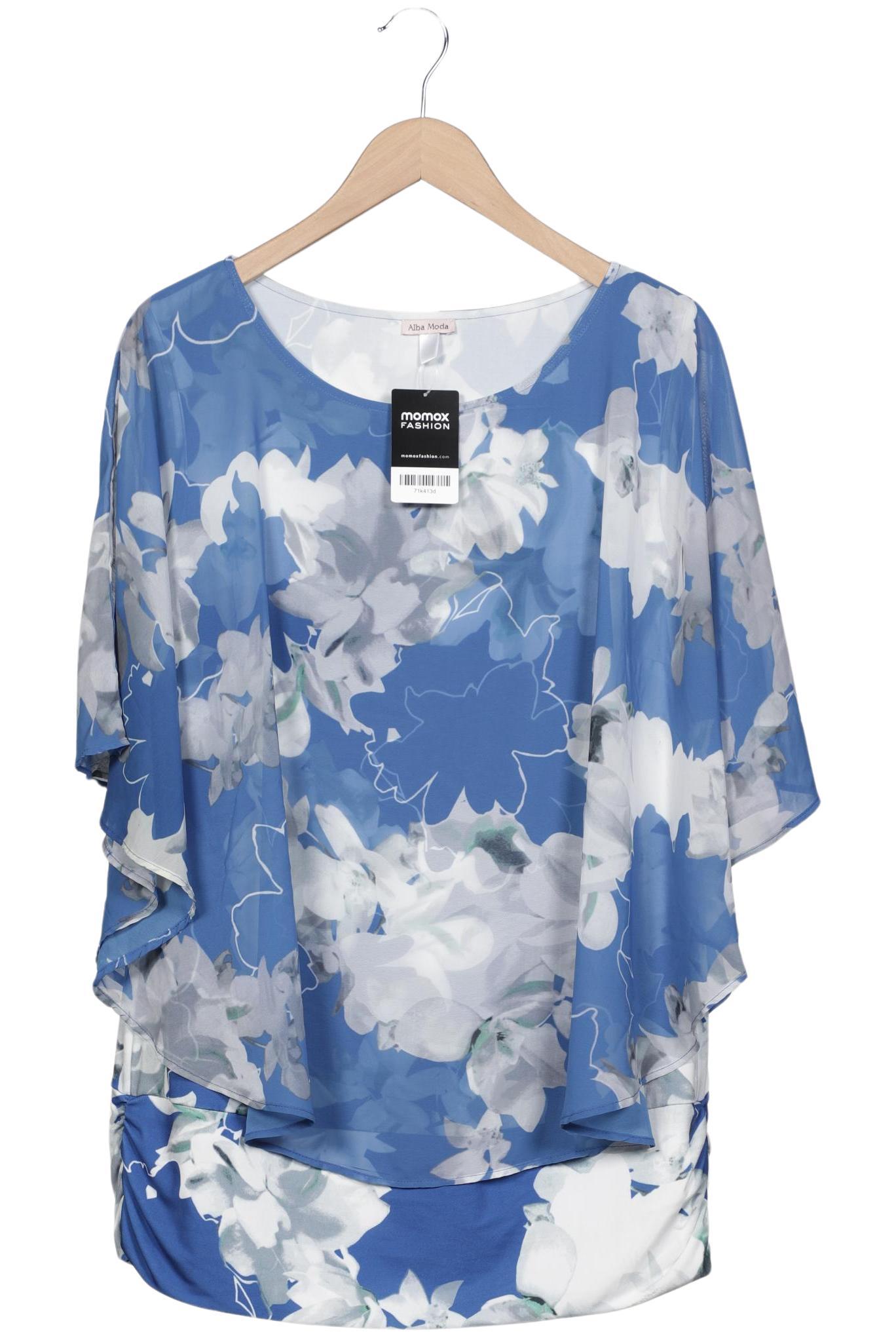 

Alba Moda Damen Bluse, blau, Gr. 18