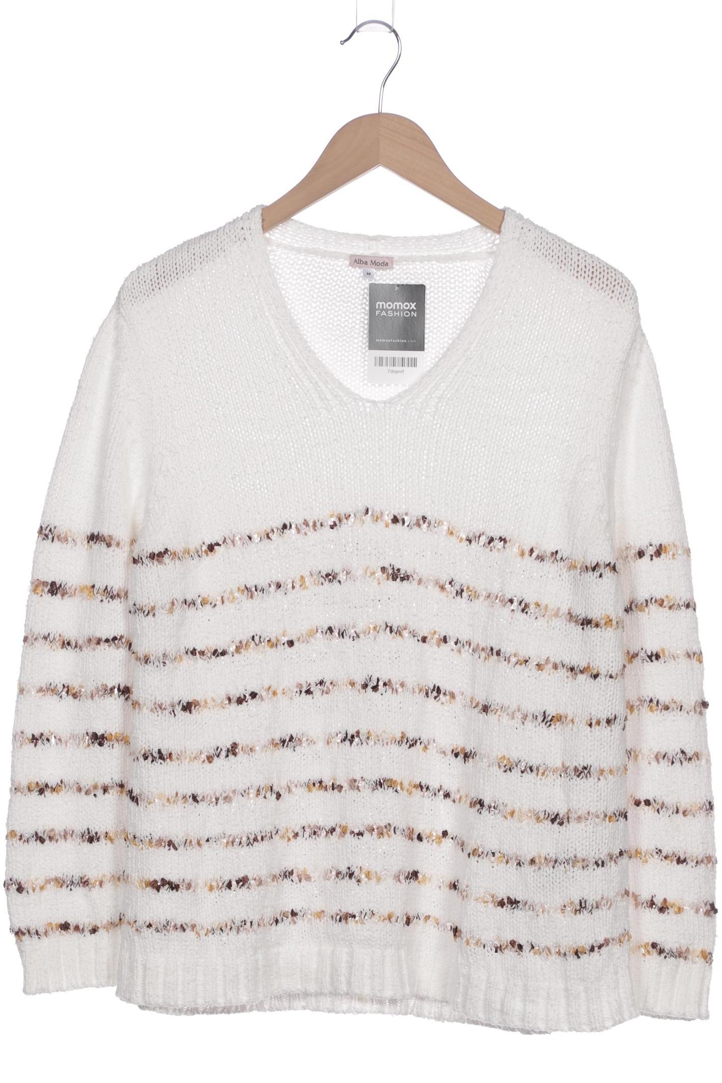 

Alba Moda Damen Pullover, weiß, Gr. 44
