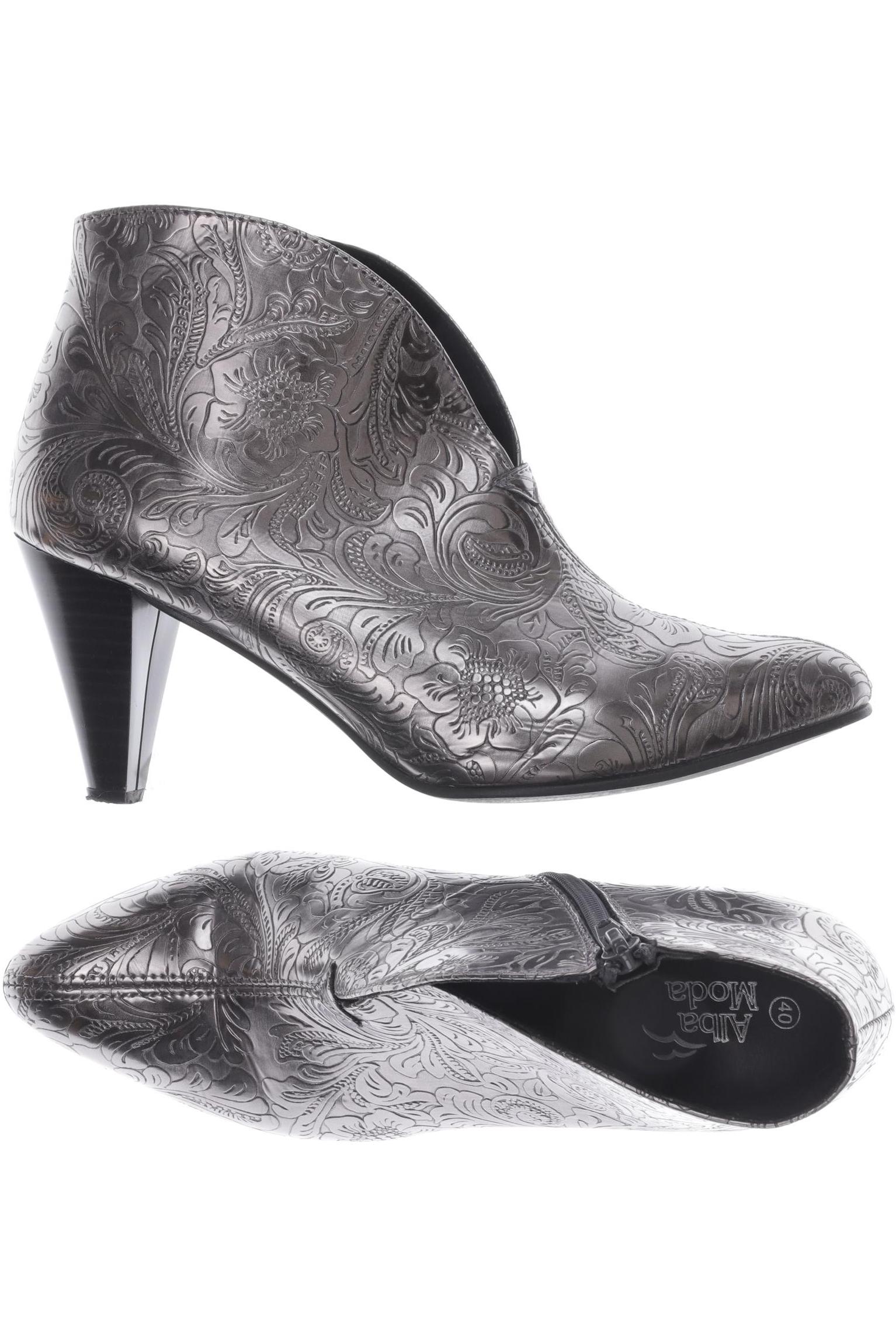 

Alba Moda Damen Stiefelette, silber, Gr. 40