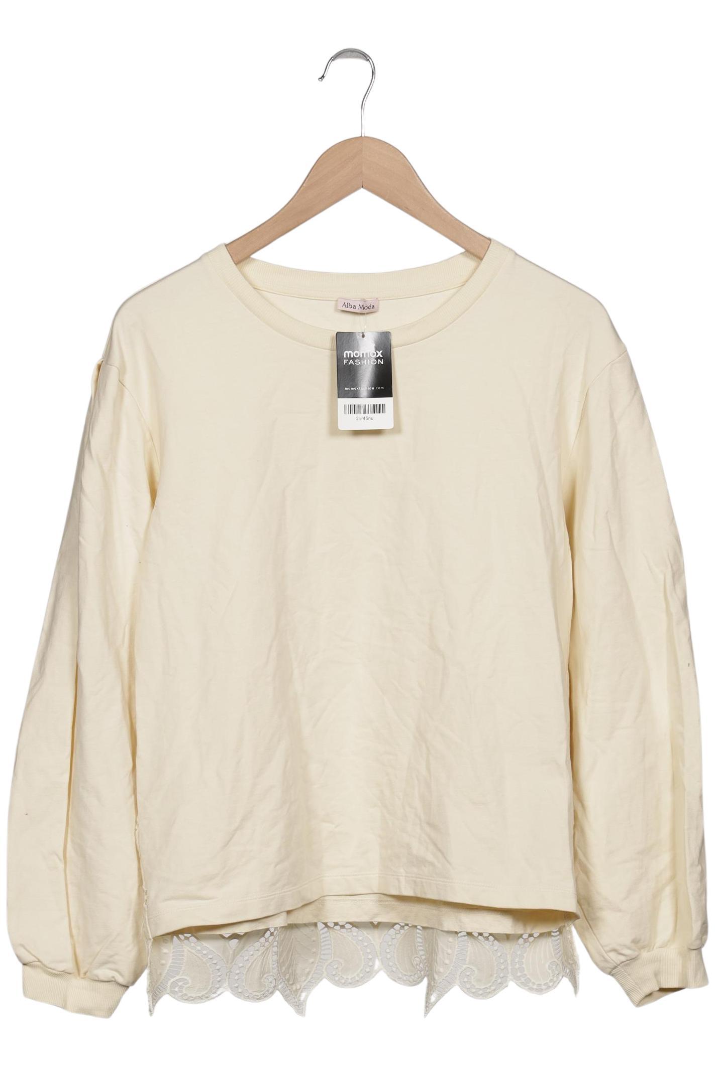 

Alba Moda Damen Sweatshirt, cremeweiß, Gr. 38