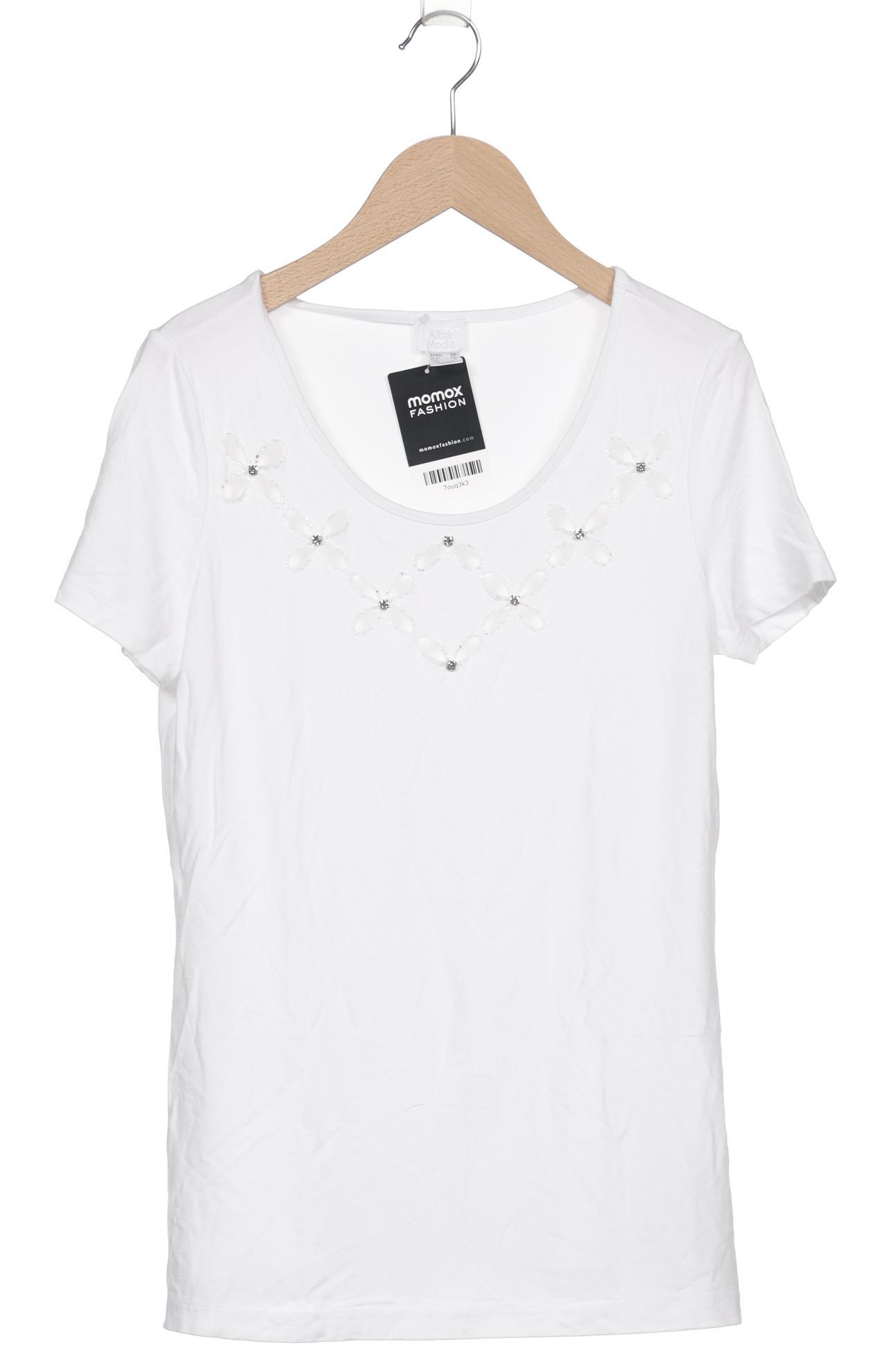 

Alba Moda Damen T-Shirt, weiß, Gr. 36
