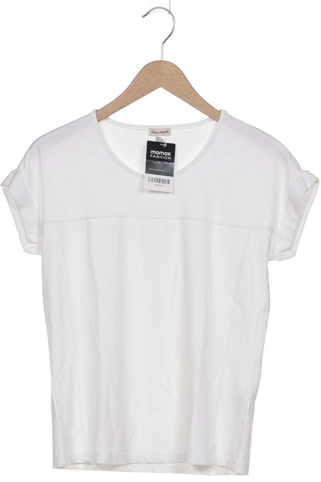 

Alba Moda Damen T-Shirt, weiß, Gr. 34